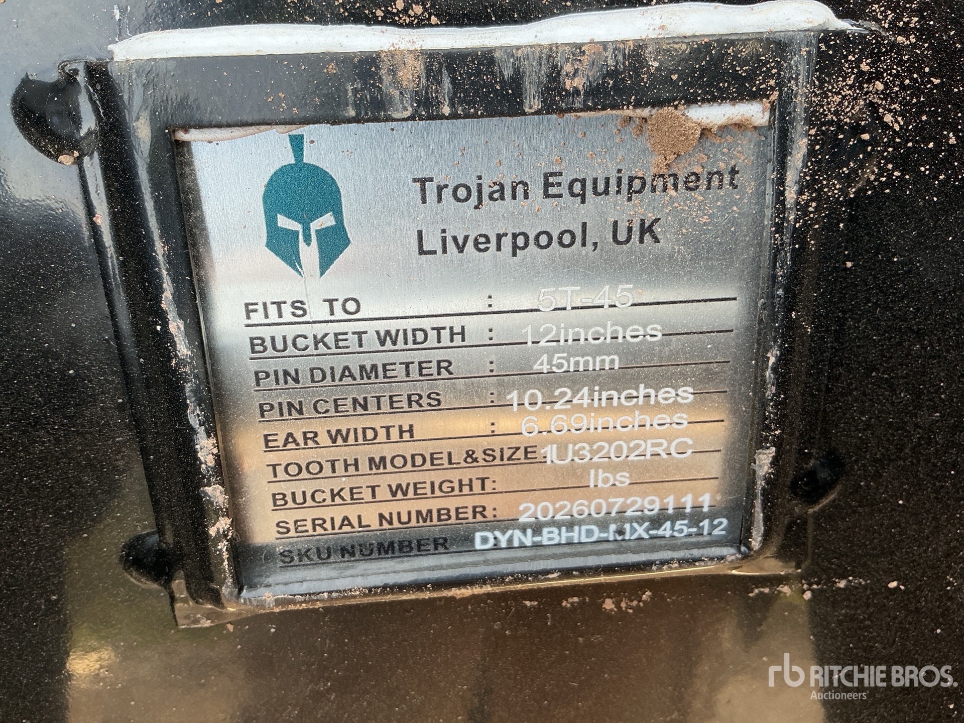 Trojan 12 IN DIGGING - FITS 40 MM CAT  ...