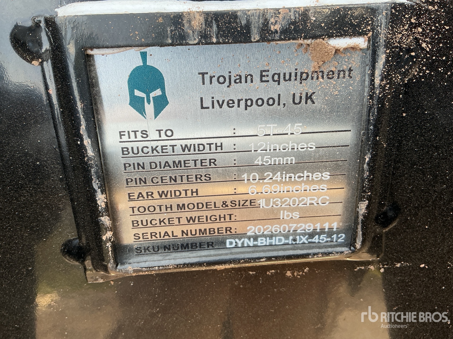 Trojan 12 IN DIGGING - FITS 40 MM CAT  ...