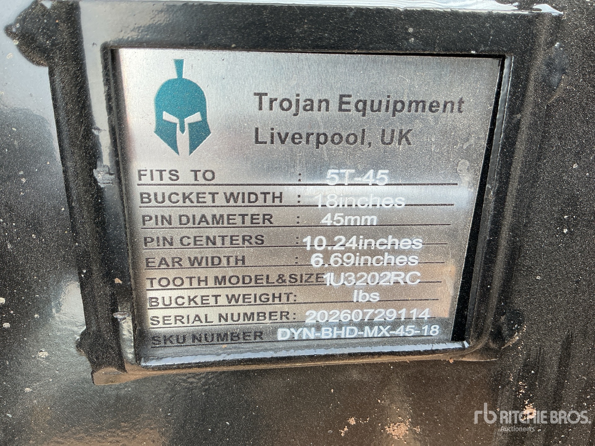Trojan 18 IN DIGGING - FITS 45 MM CAT  ...