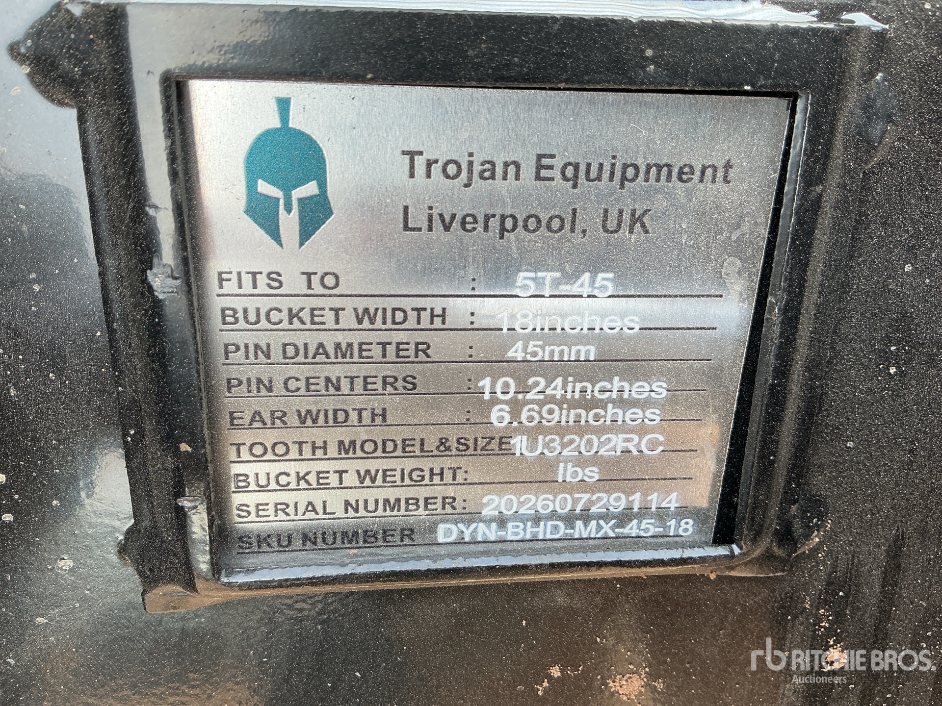 Trojan 18 IN DIGGING - FITS 45 MM CAT  ...