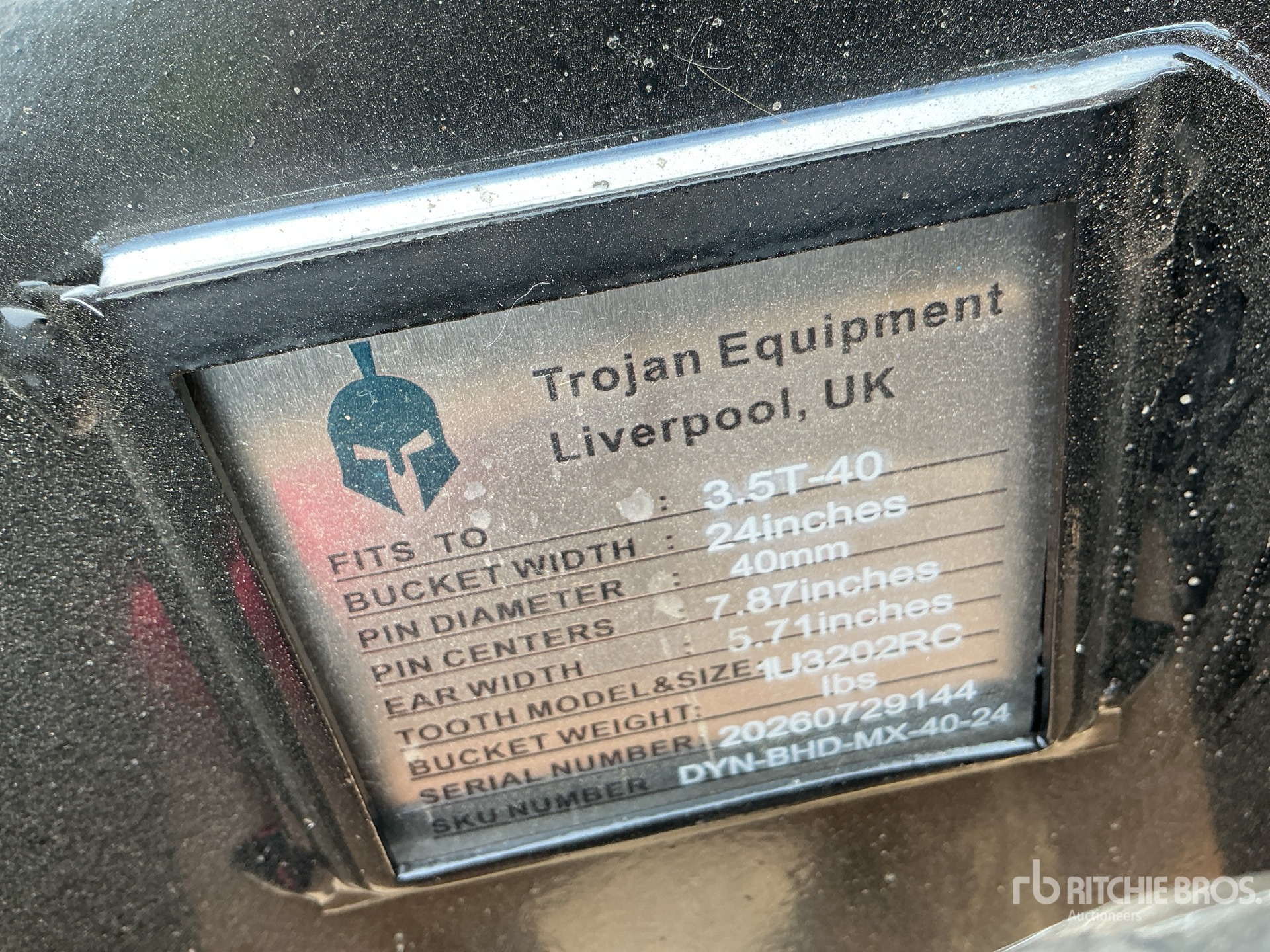 Trojan 24 IN DIGGING - FITS 50 MM CAT  ...