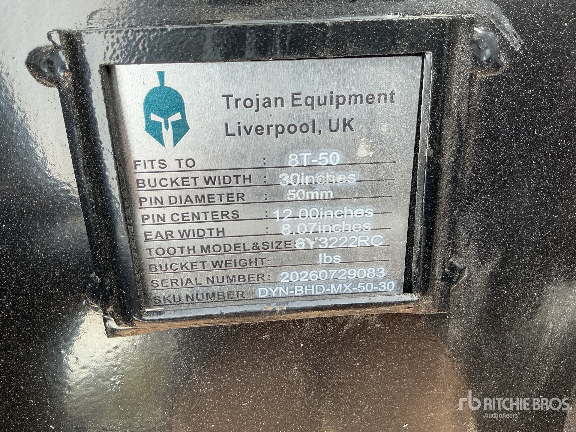Trojan 30 IN DIGGING - FITS 50 MM CAT  ...