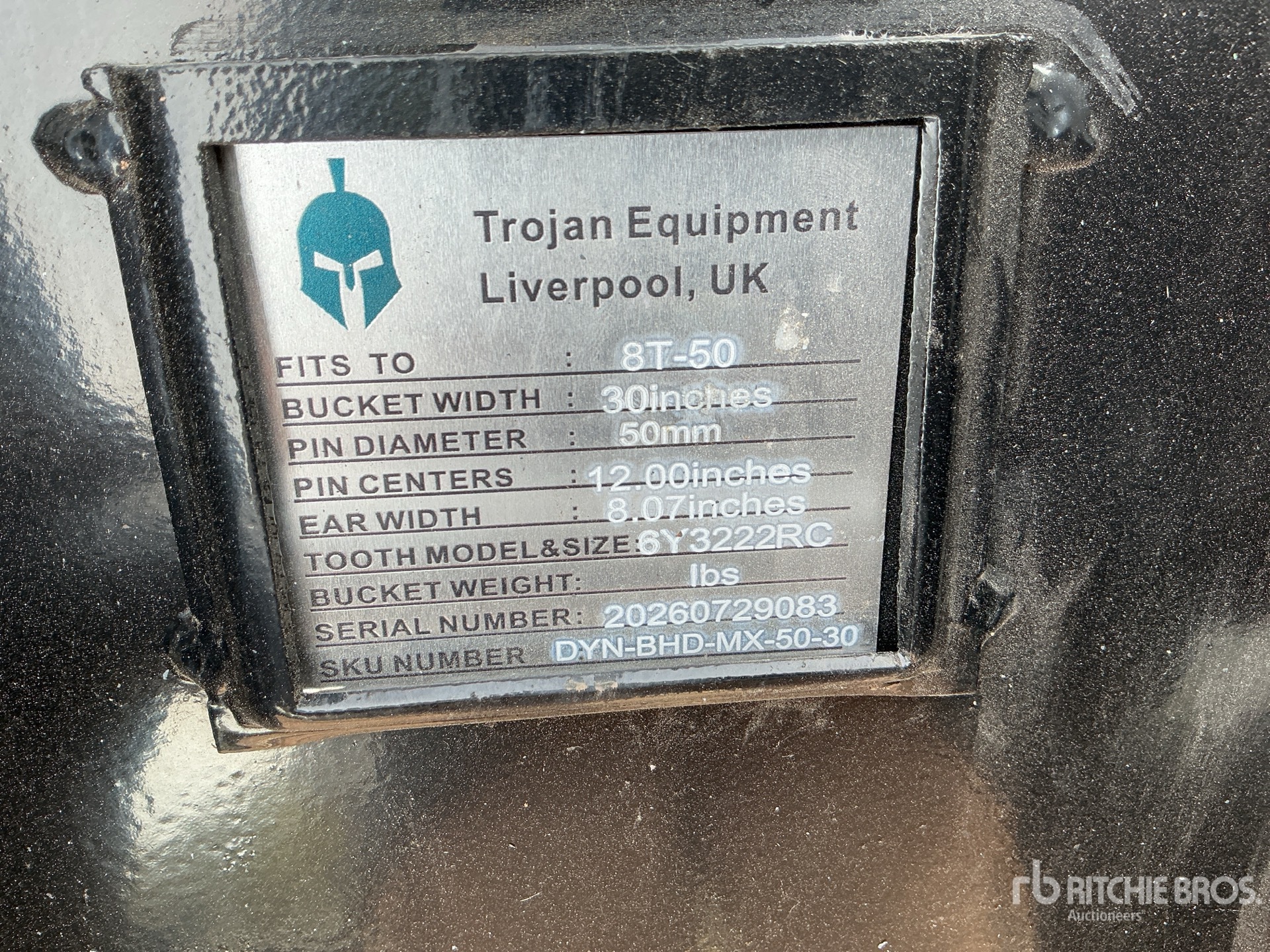 Trojan 30 IN DIGGING - FITS 50 MM CAT  ...