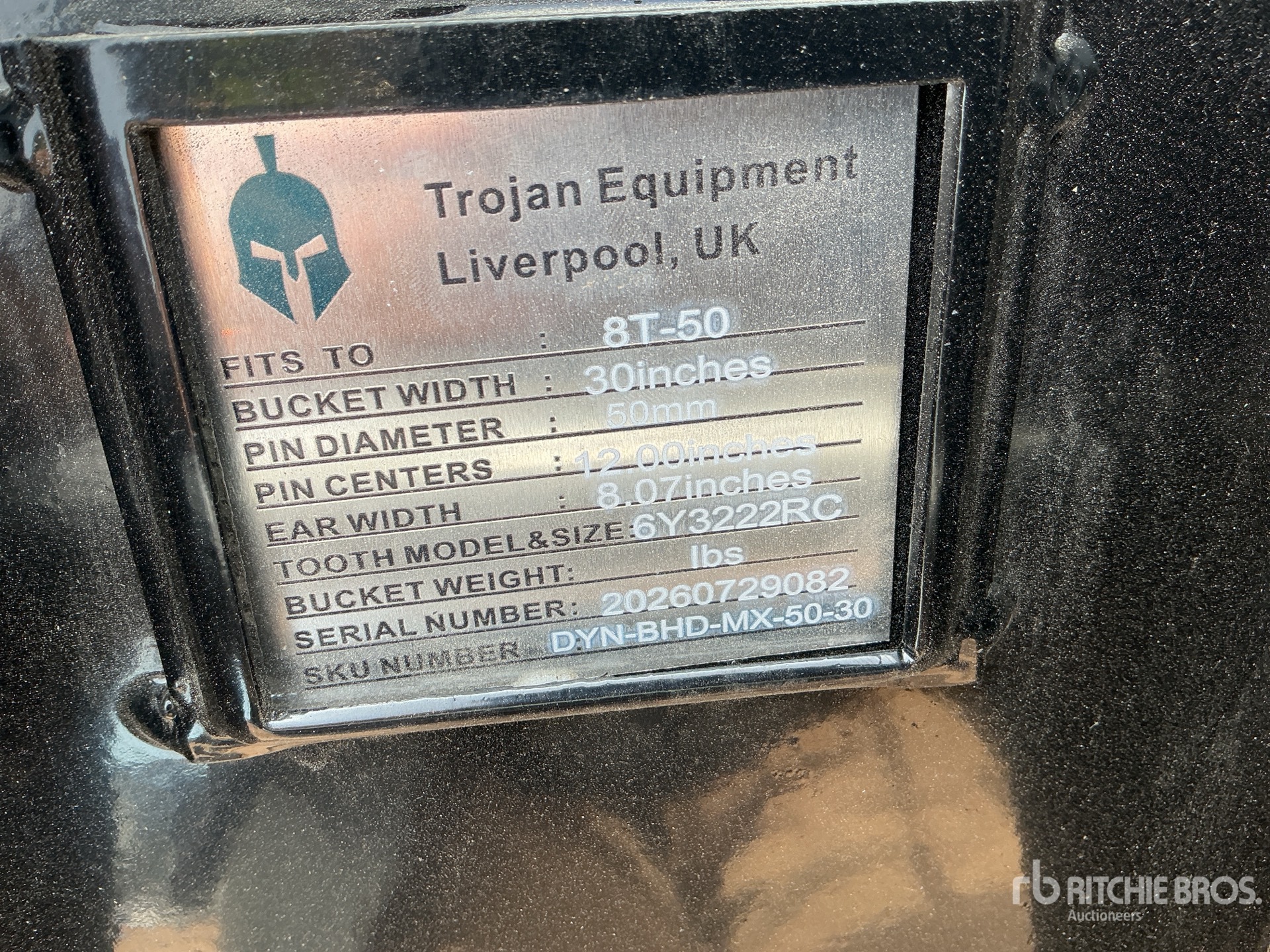 Trojan 30 IN DIGGING - FITS 50 MM CAT  ...