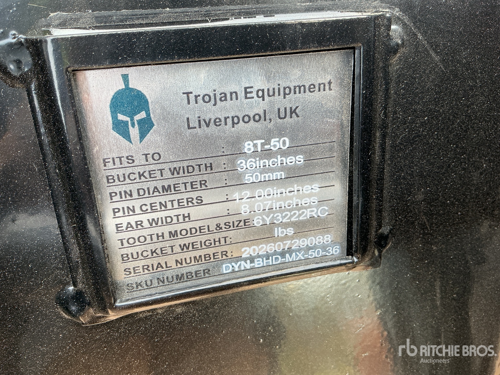 Trojan 36 IN DIGGING - FITS 50 MM CAT  ...