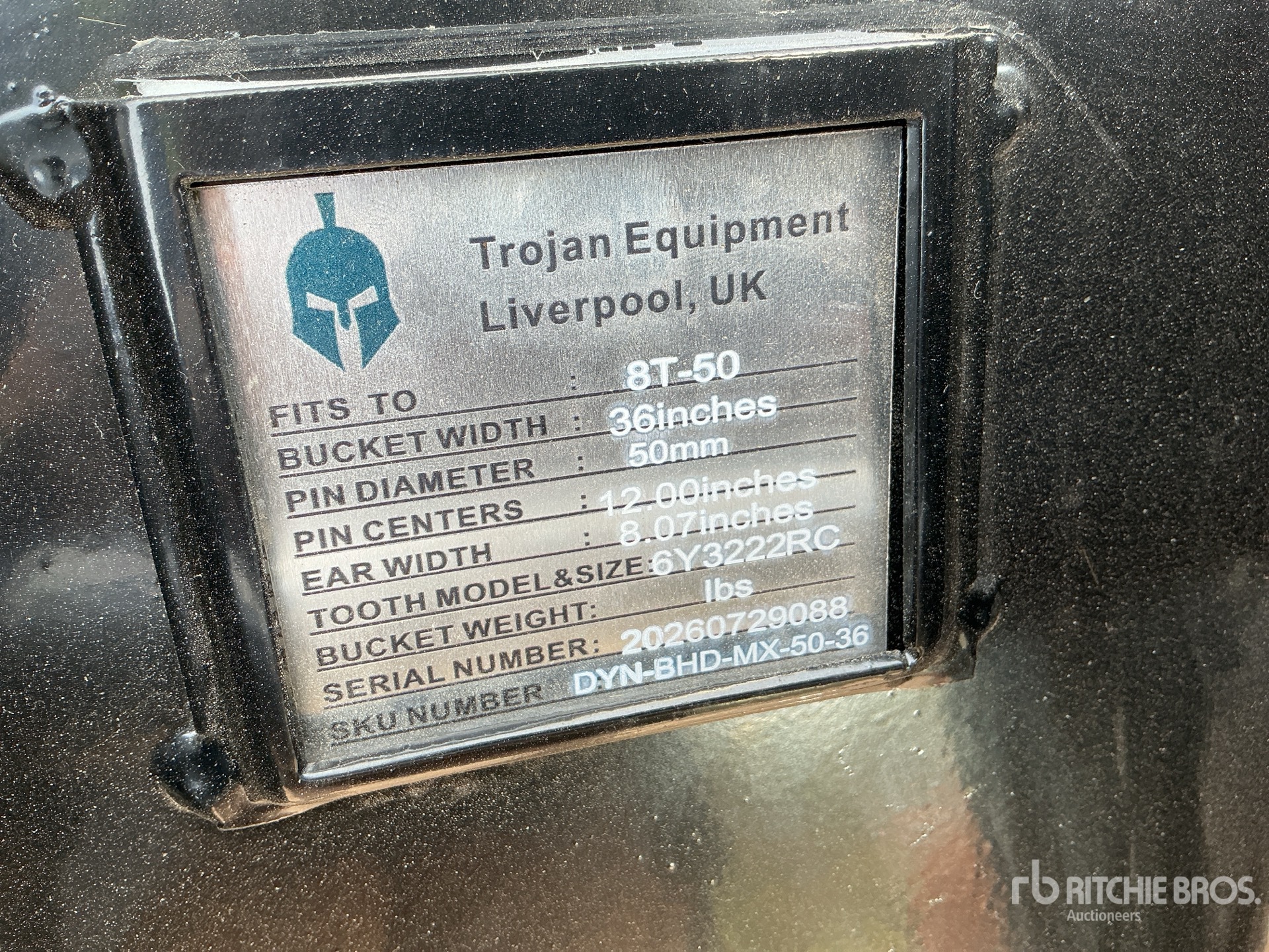 Trojan 36 IN DIGGING - FITS 50 MM CAT  ...