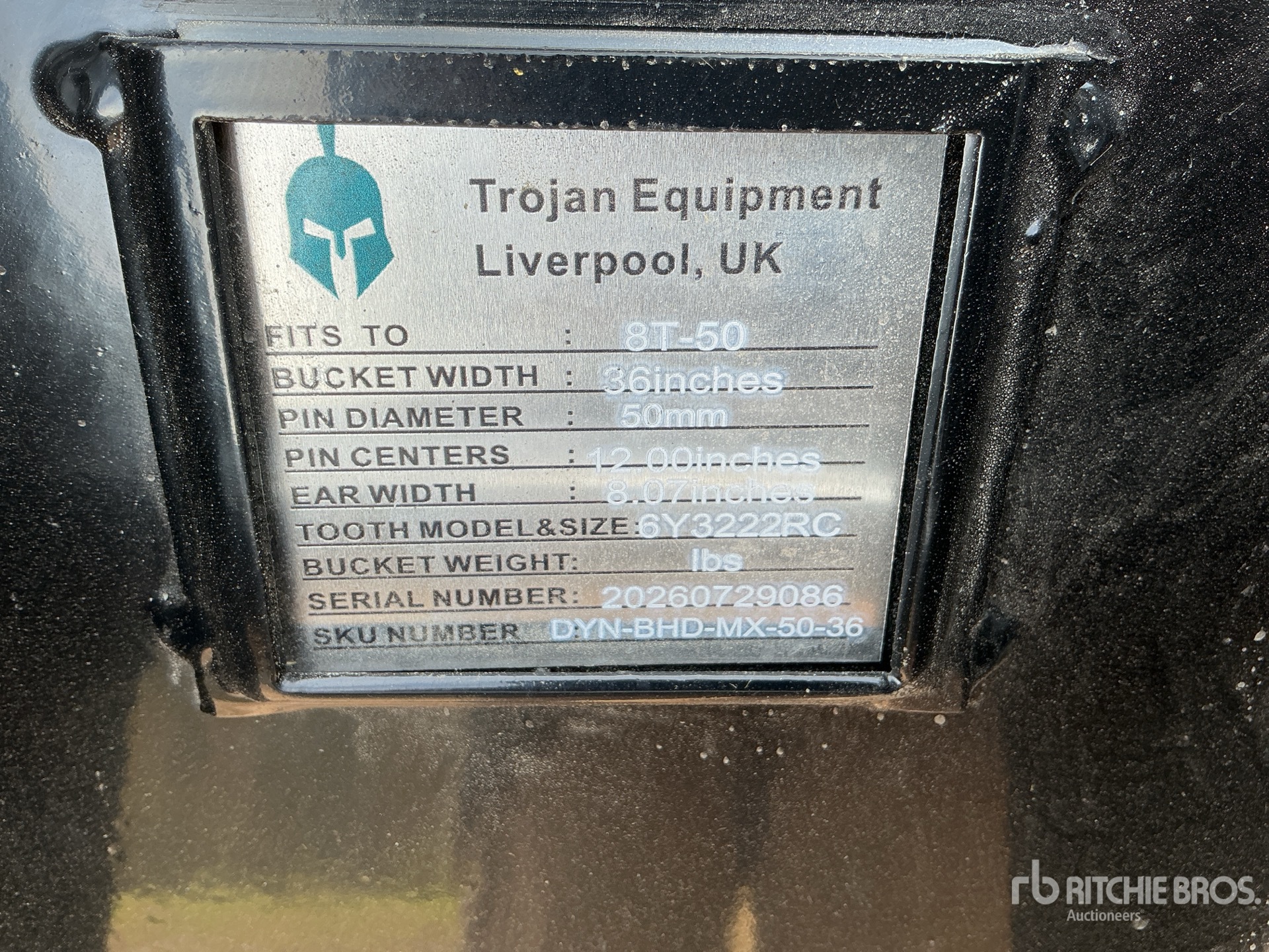 Trojan 36 IN DIGGING - FITS 50 MM CAT  ...