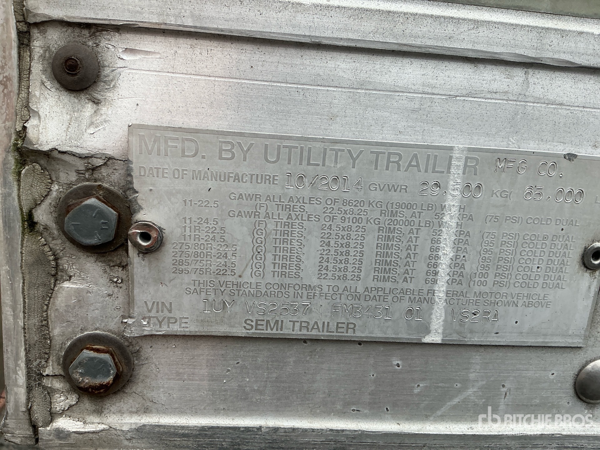 2015 Utility VS2RA