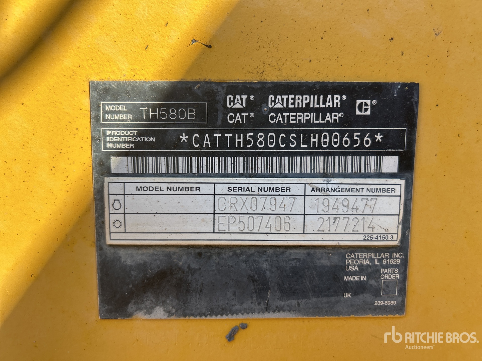 2005 Caterpillar TH580B