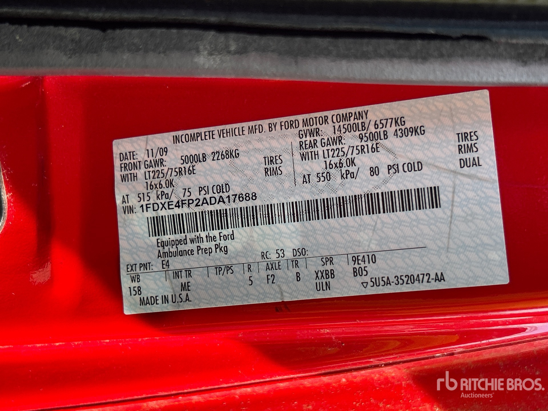 2010 Ford E-450 SUPER DUT