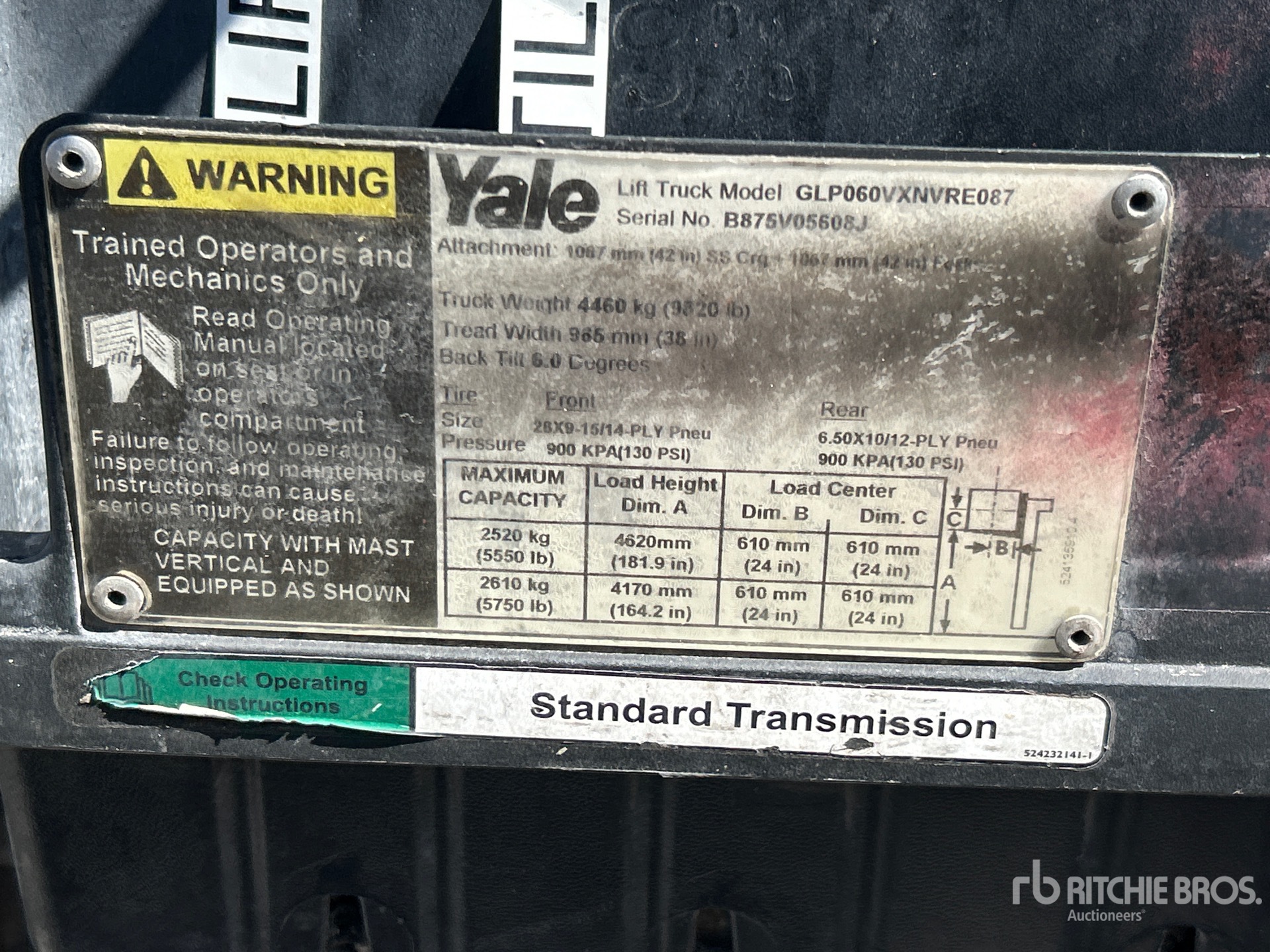 2011 Yale GLP060VXNVRE087