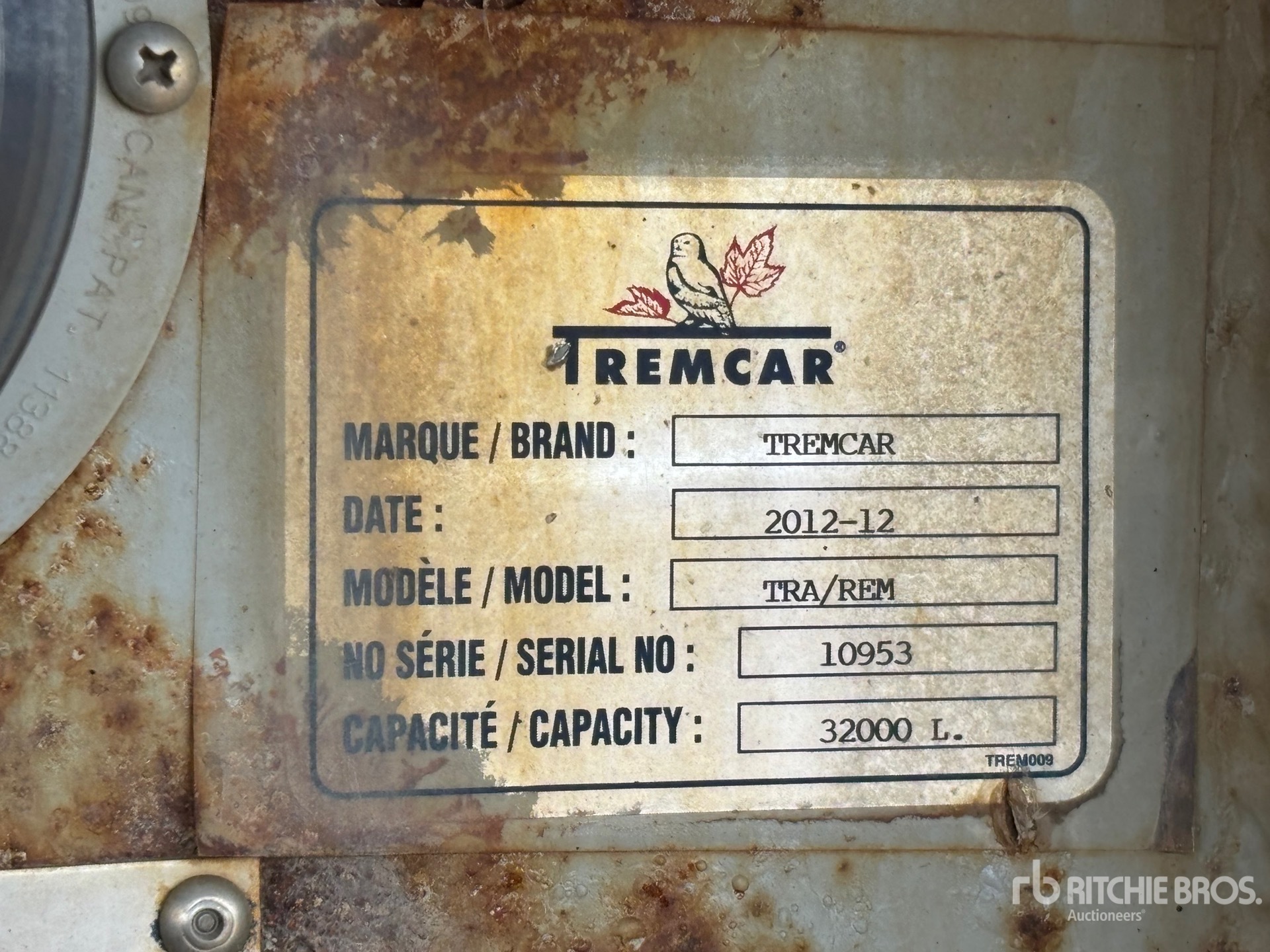 2013 Tremcar 32000 L Super B-Train Lead