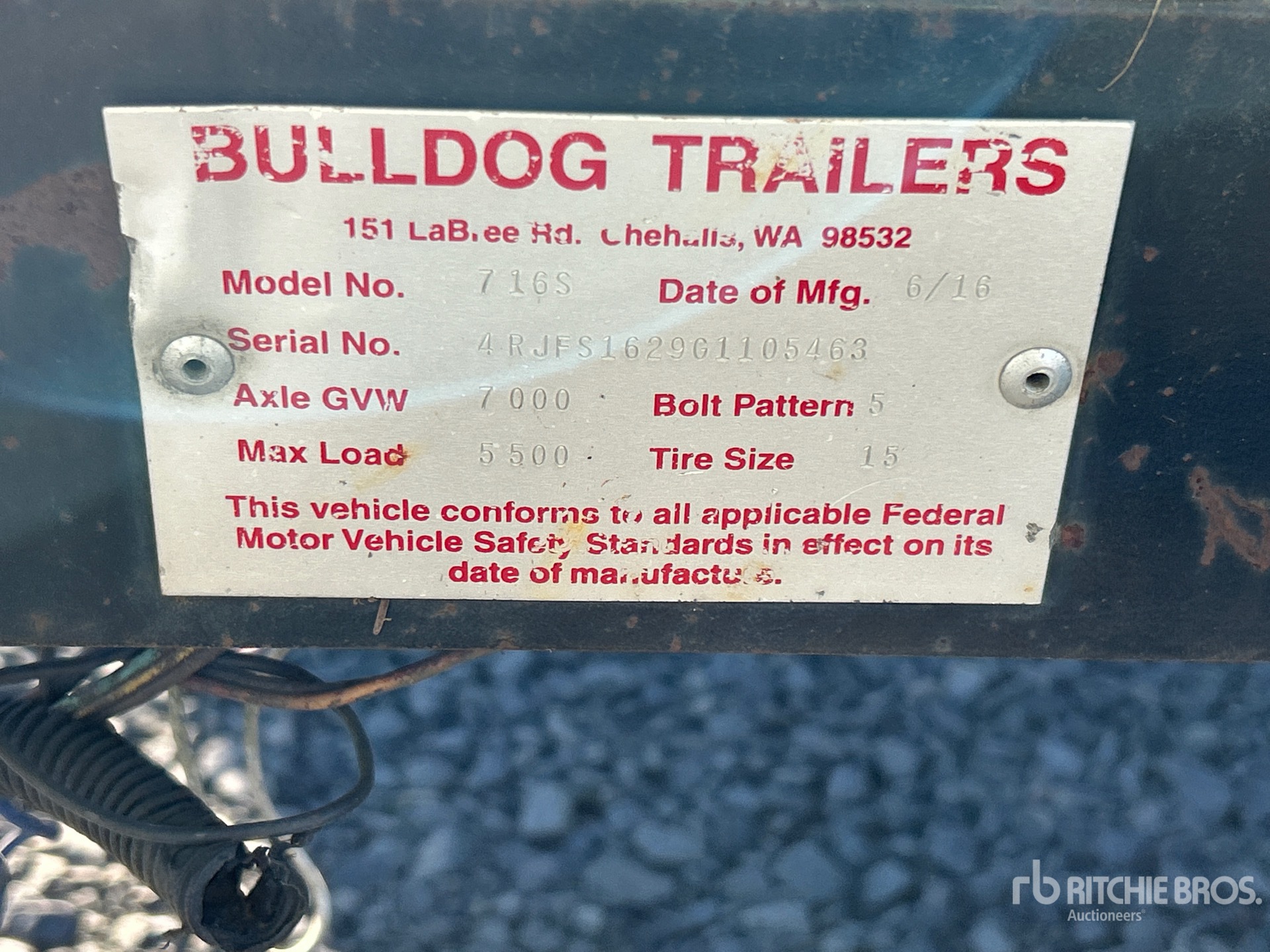 2016 Bulldog 16 FT T/A
