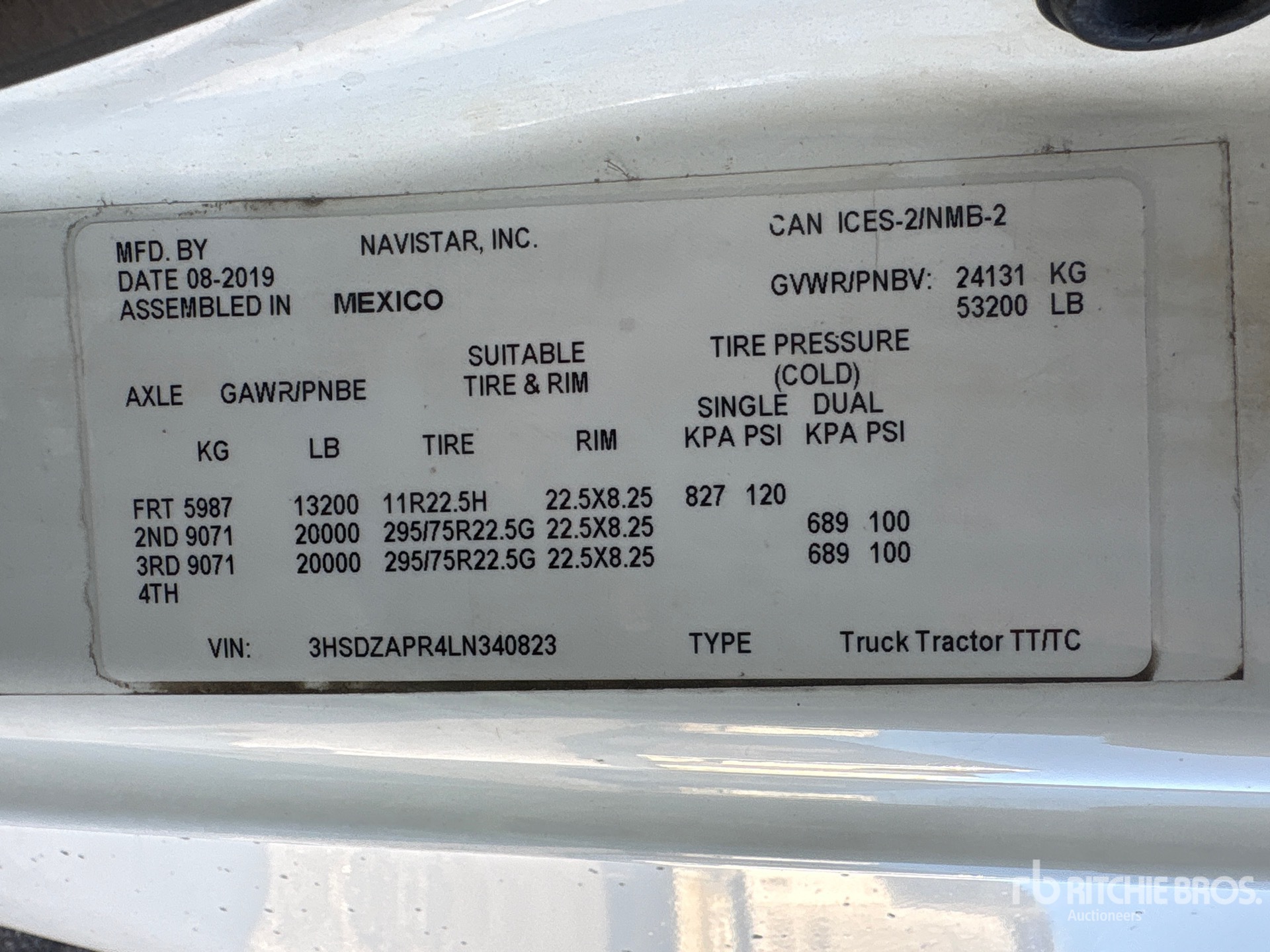 2020 International LT625