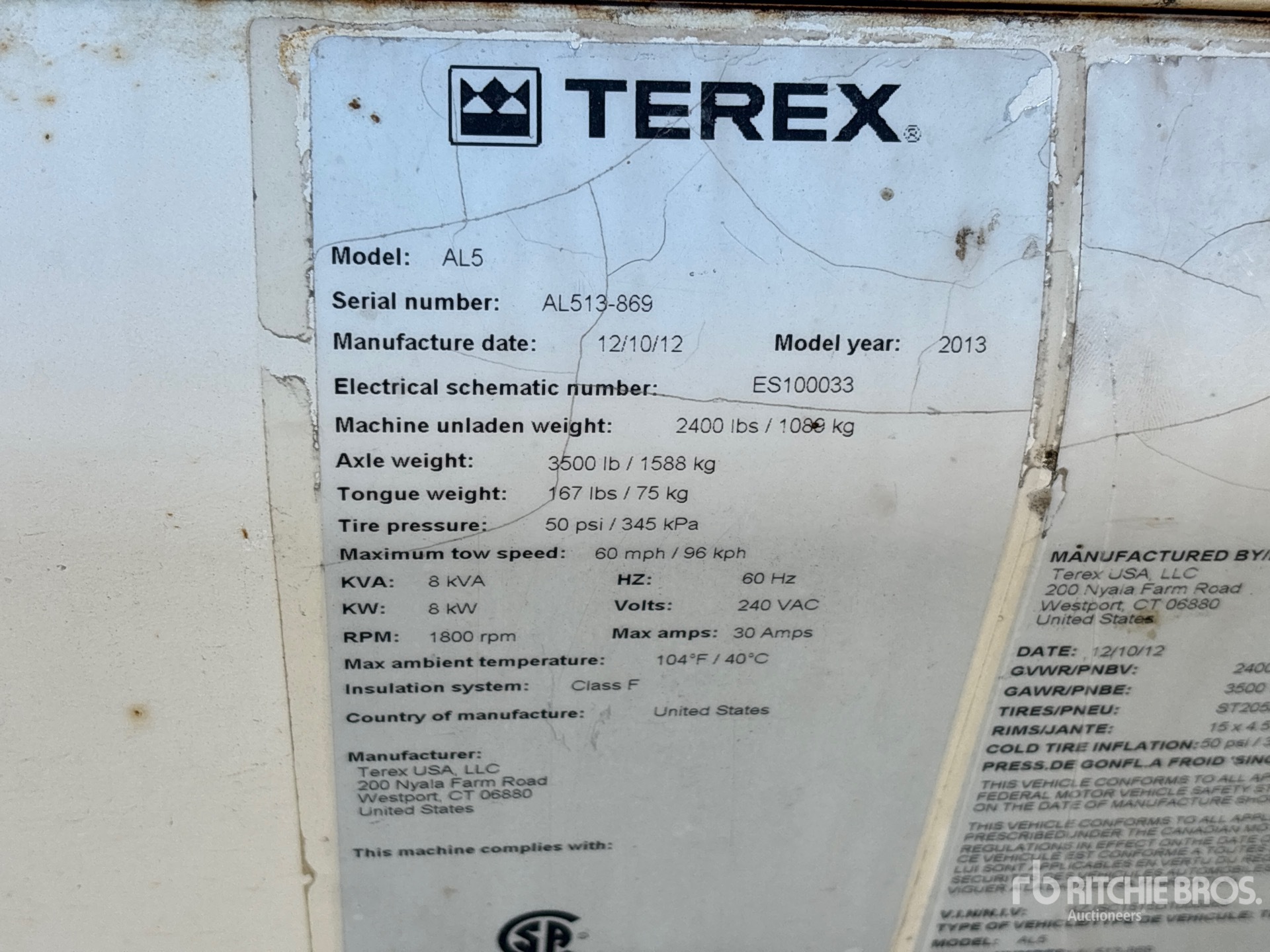 2013 Terex AL5