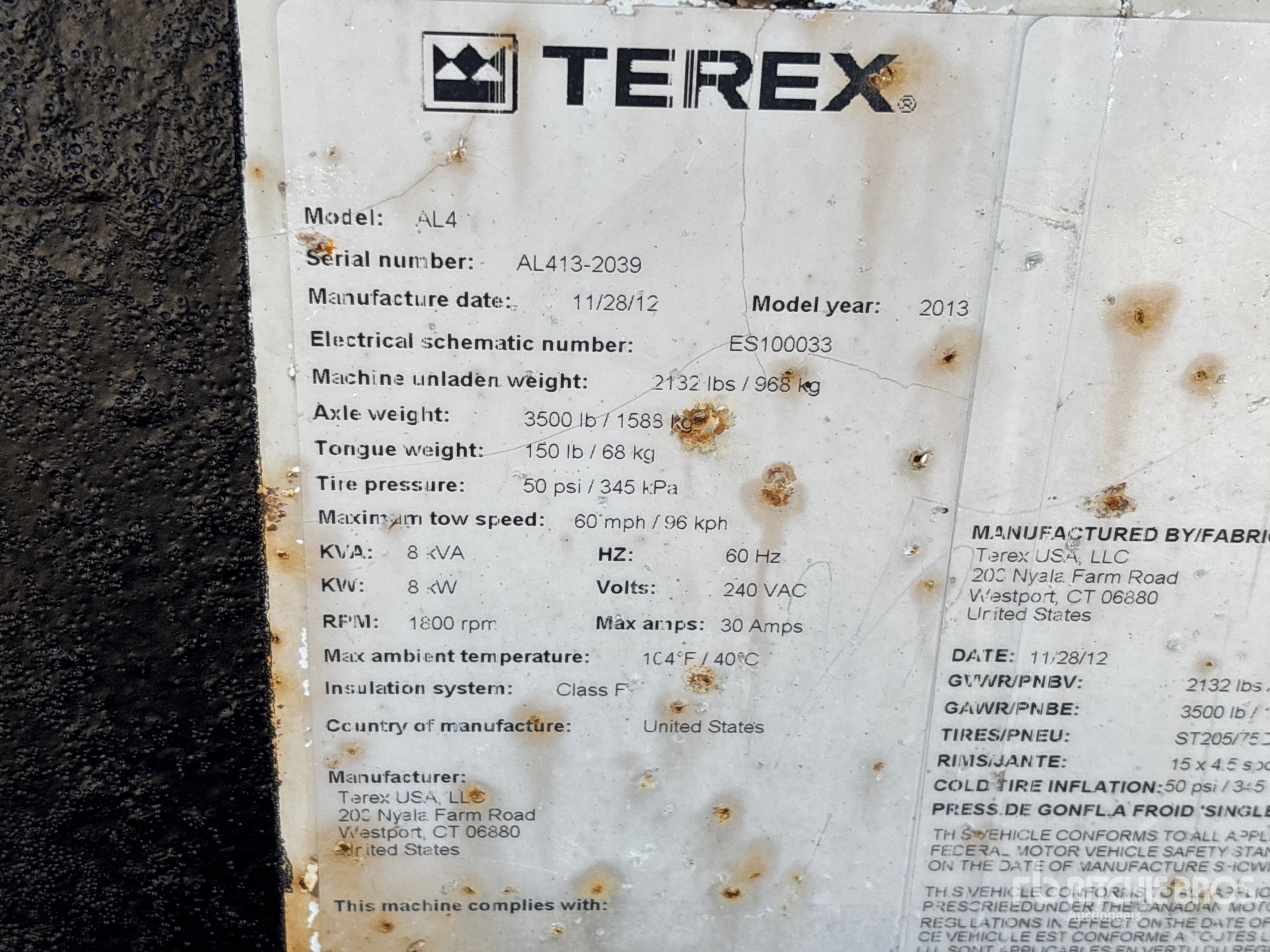 2013 Terex AL4