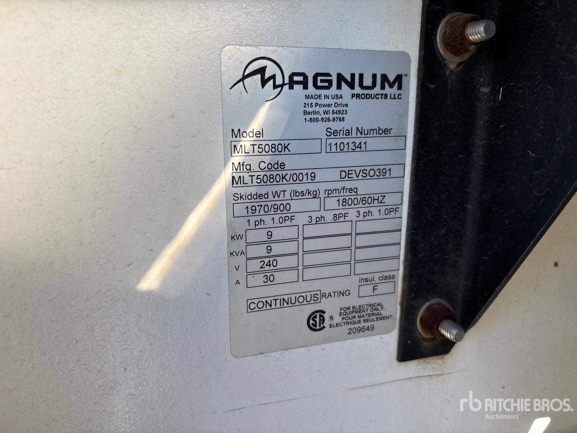 2011 Magnum MLT5080K