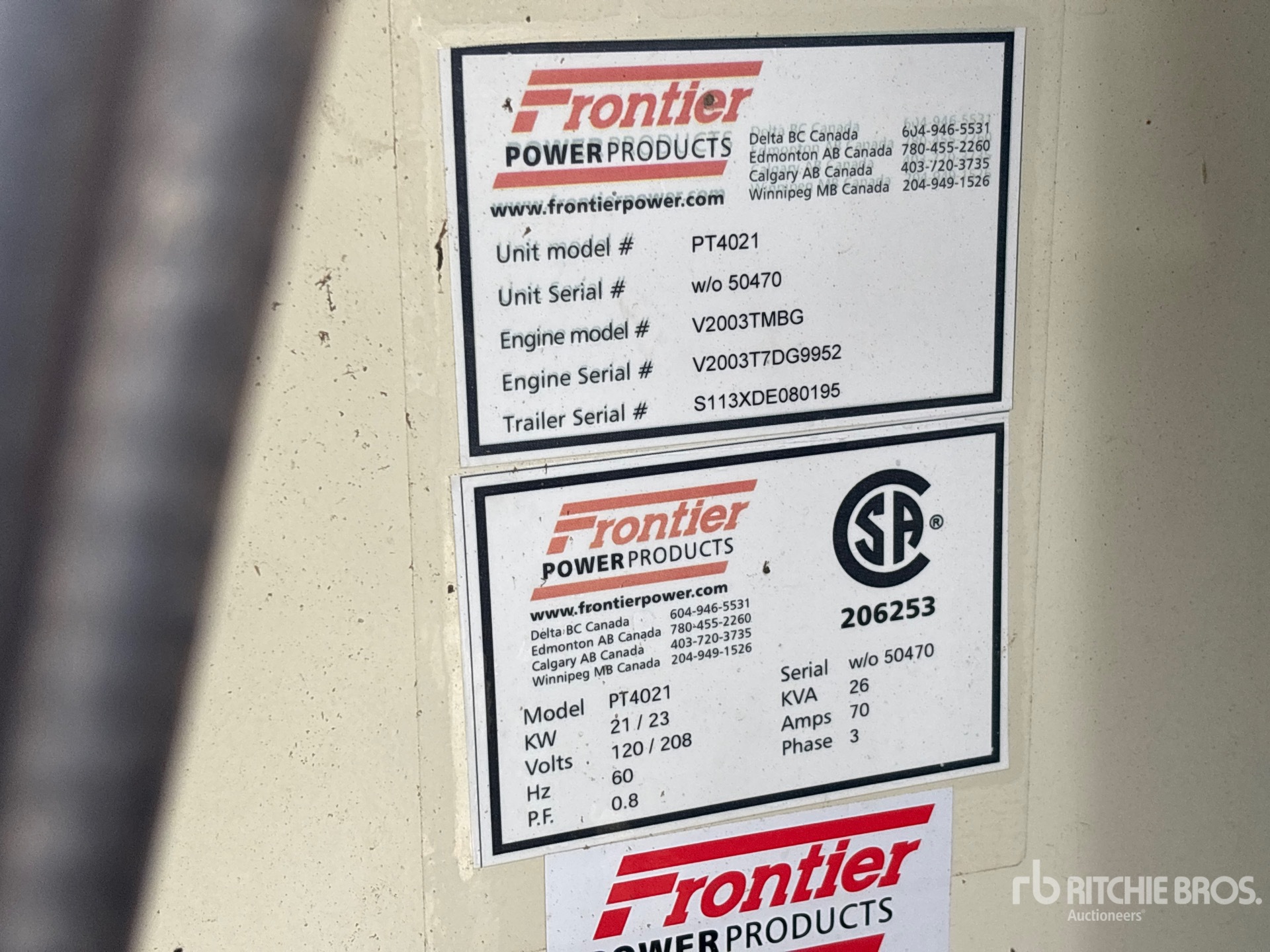 2013 Frontier PT4021