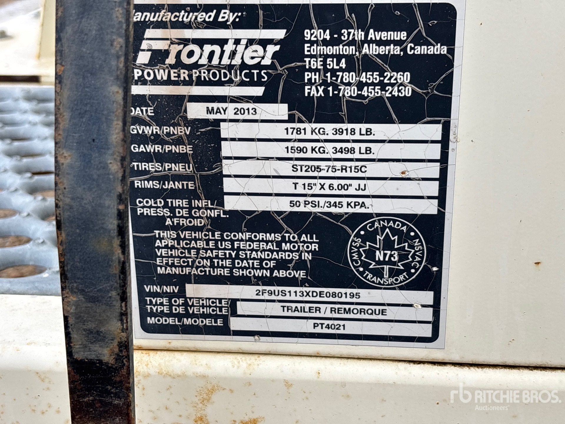 2013 Frontier PT4021