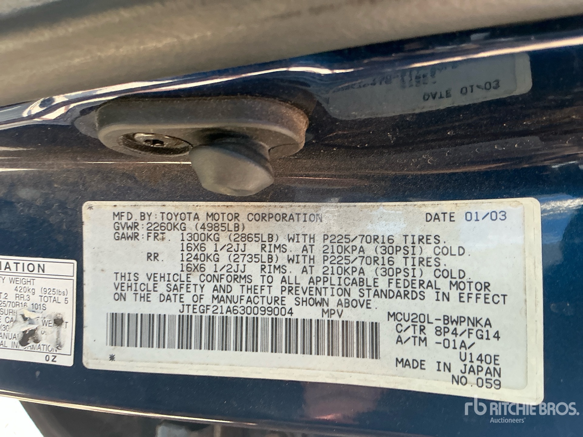 2003 Toyota HIGHLANDER
