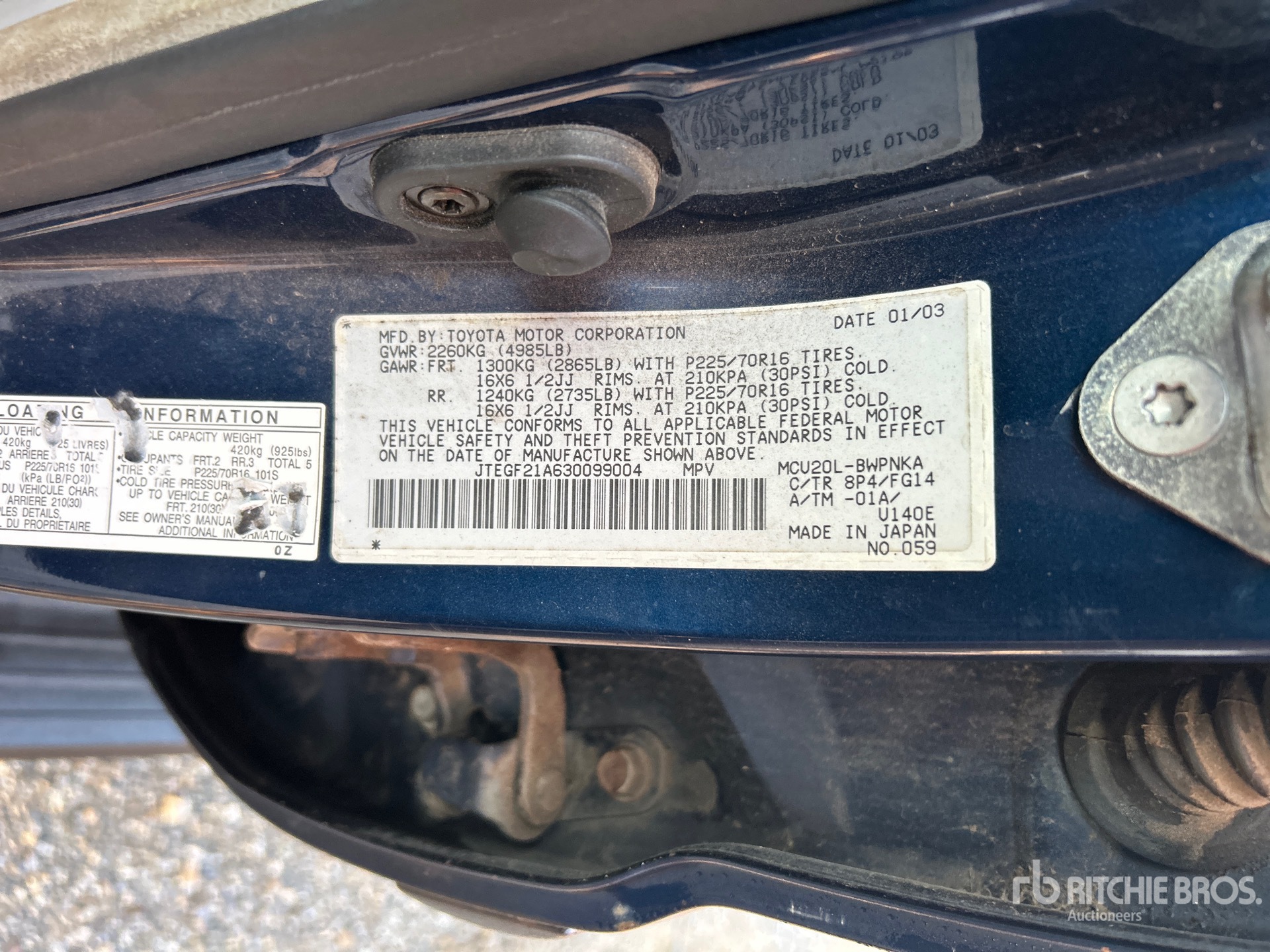2003 Toyota HIGHLANDER