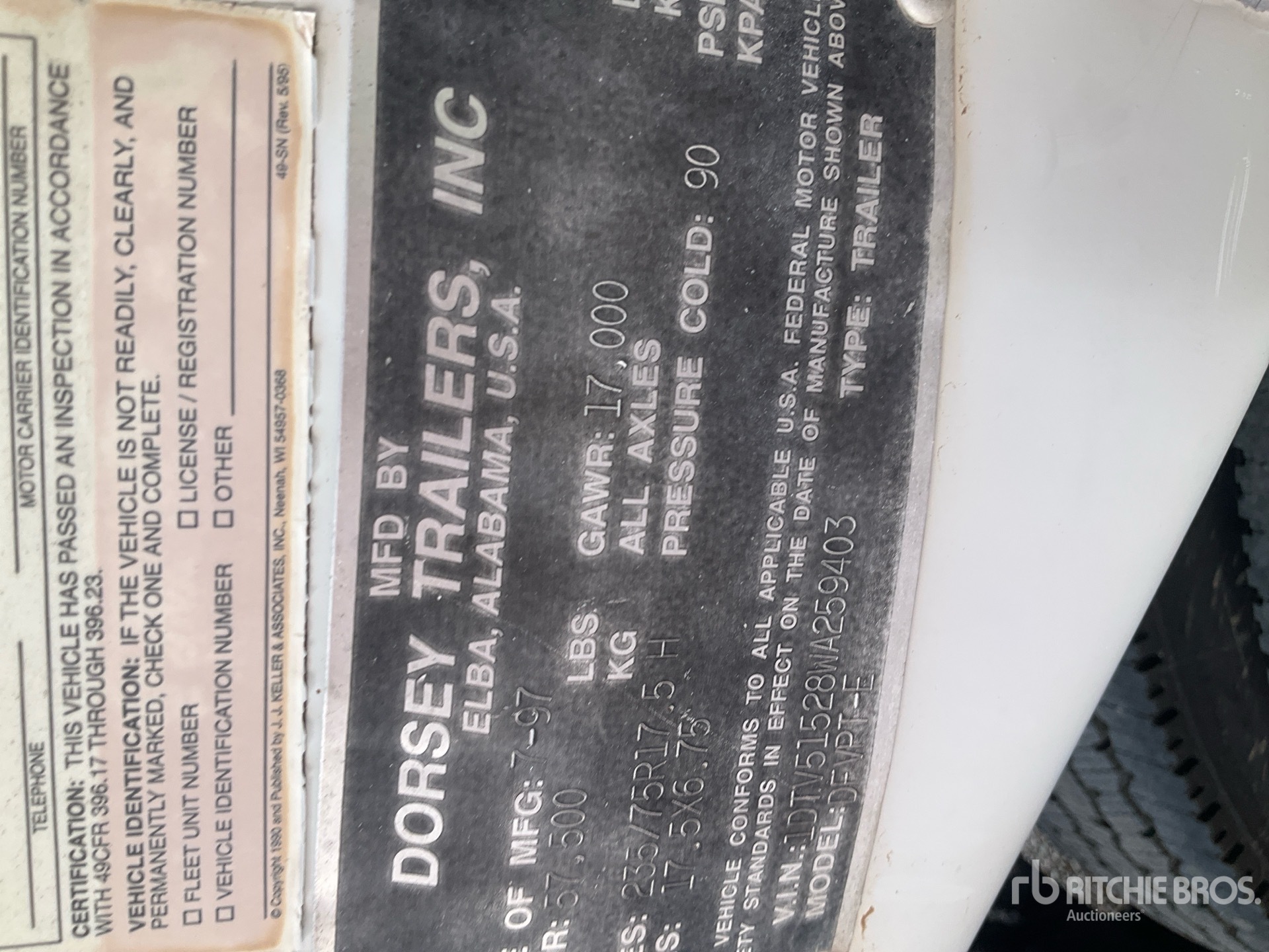1998 Dorsey DFVPT-E