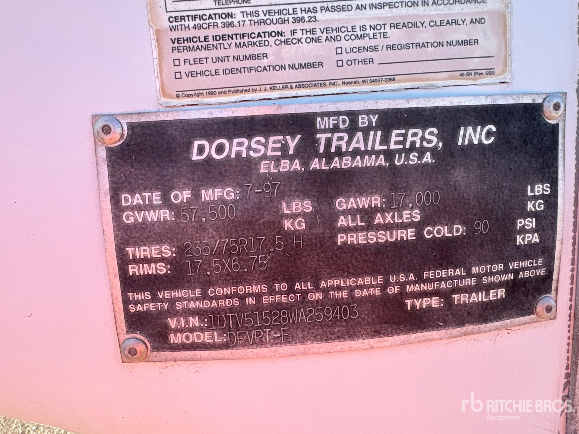 1998 Dorsey DFVPT-E