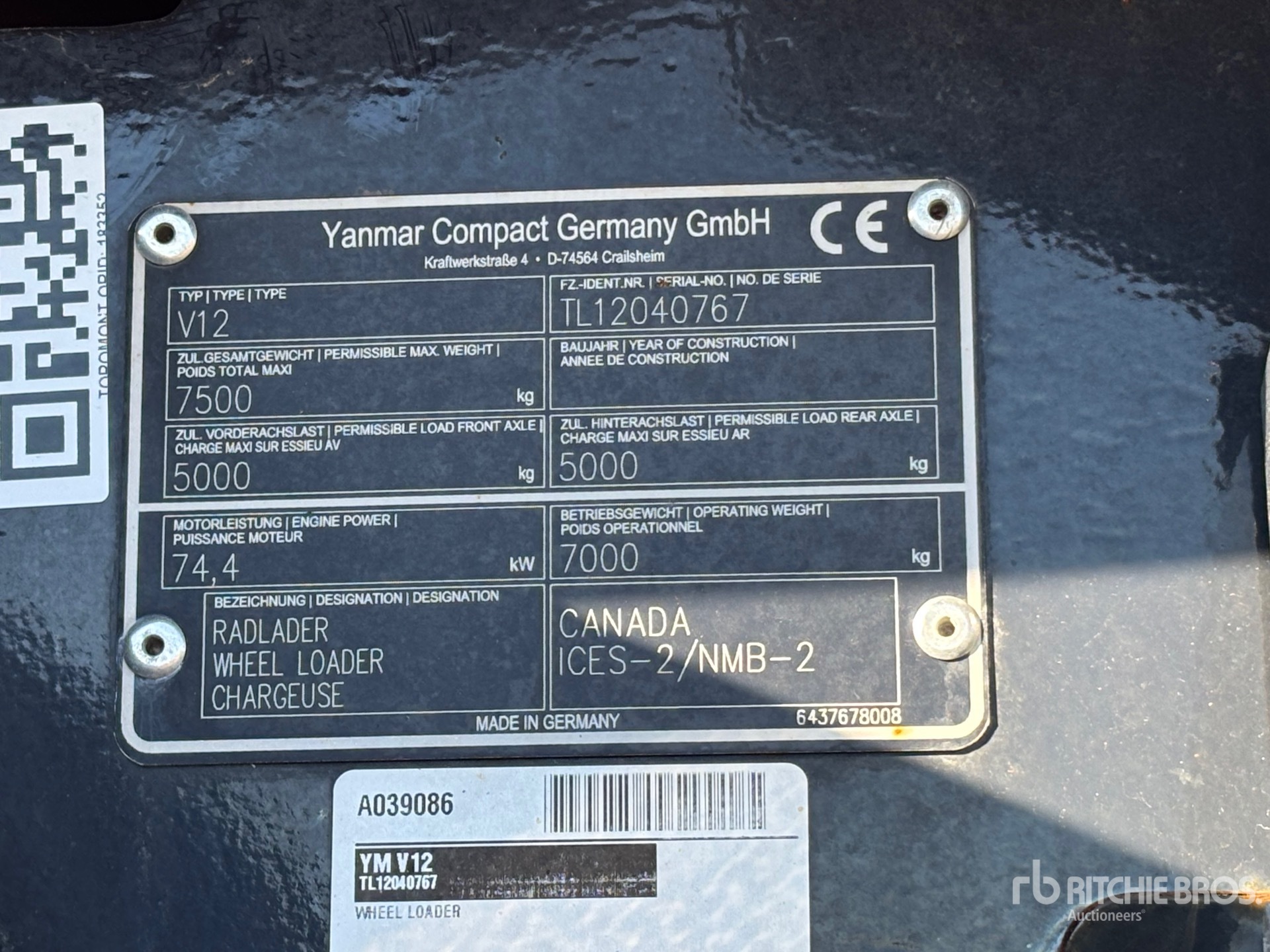 2020 Yanmar V12