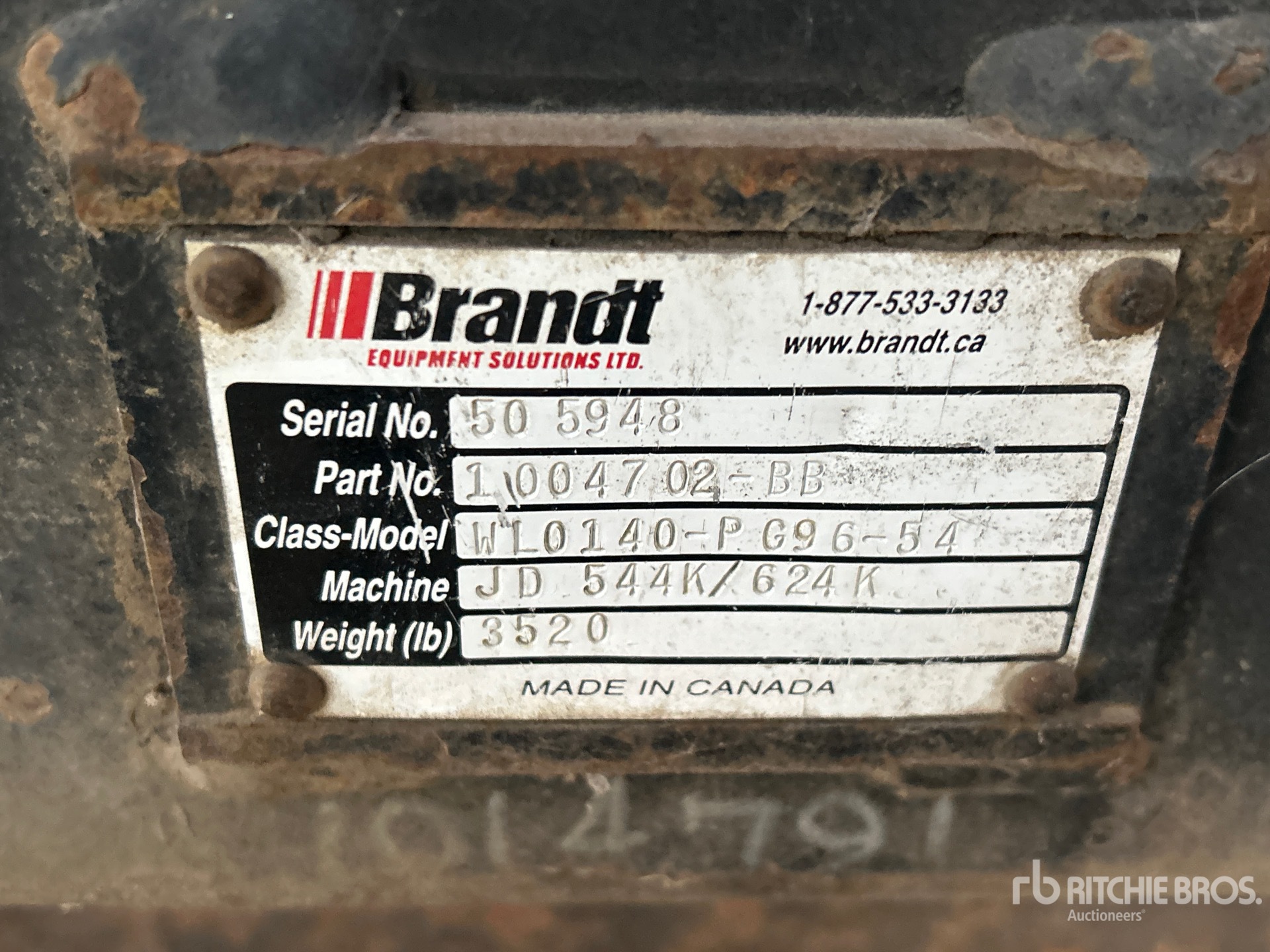 John Deere 54 IN - FITS JD544K/624K