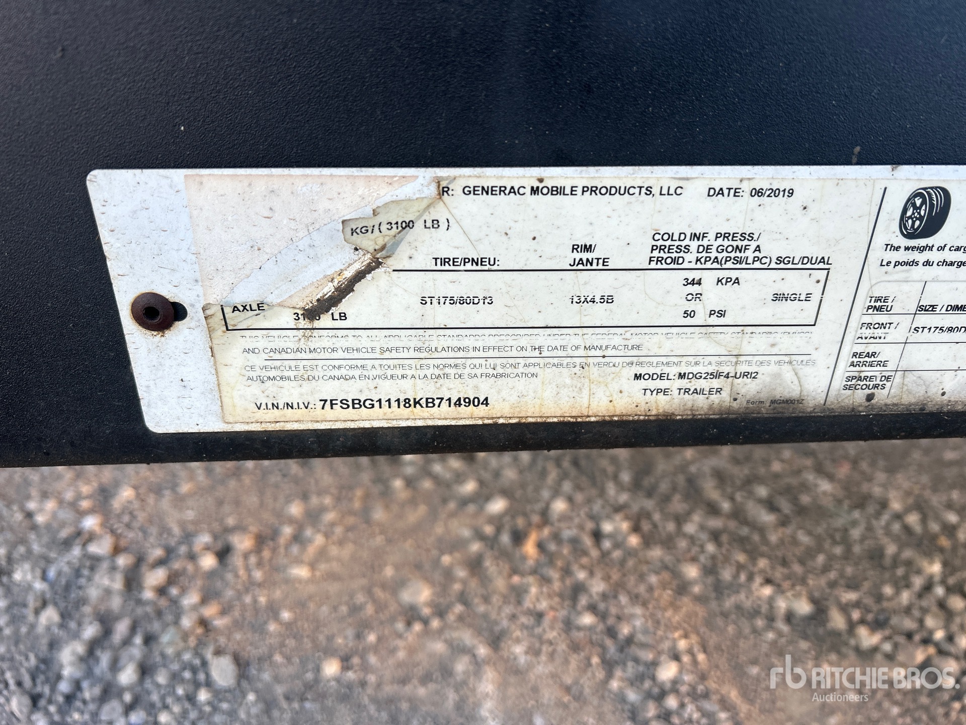2019 Generac MDG251F4