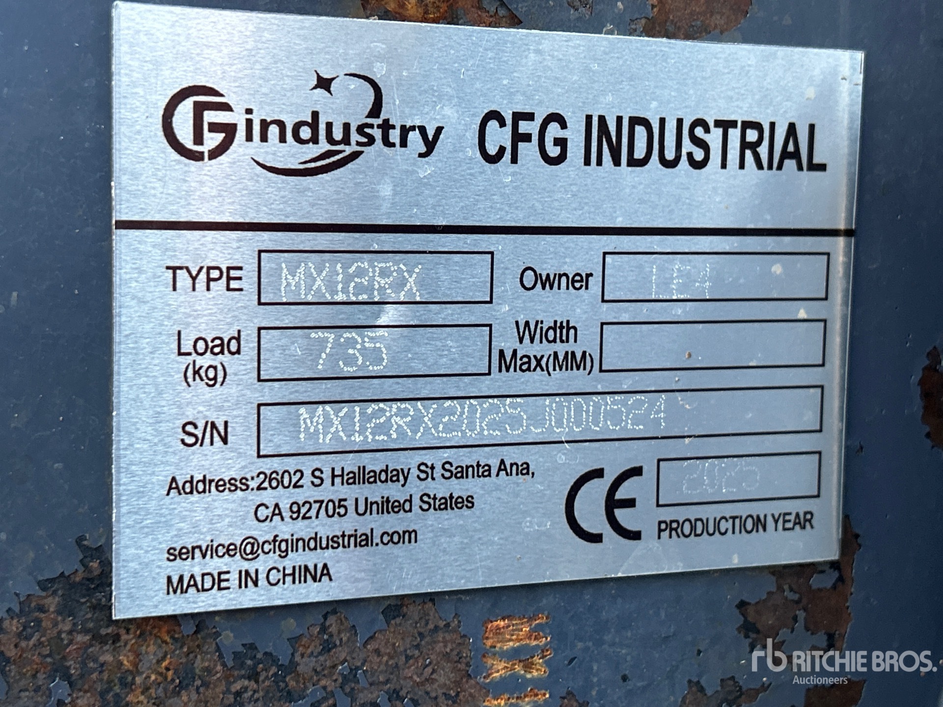 2025 CFG MX12RX