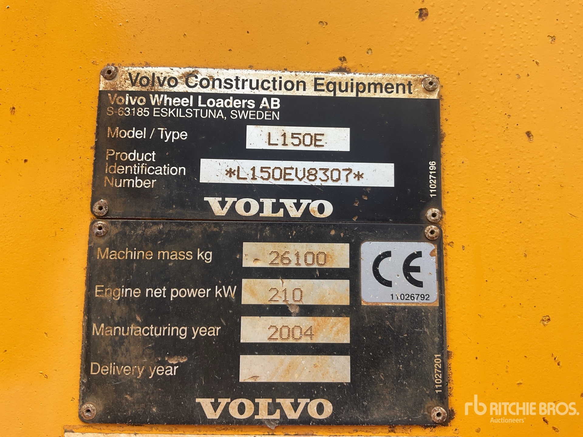 2004 Volvo L150E