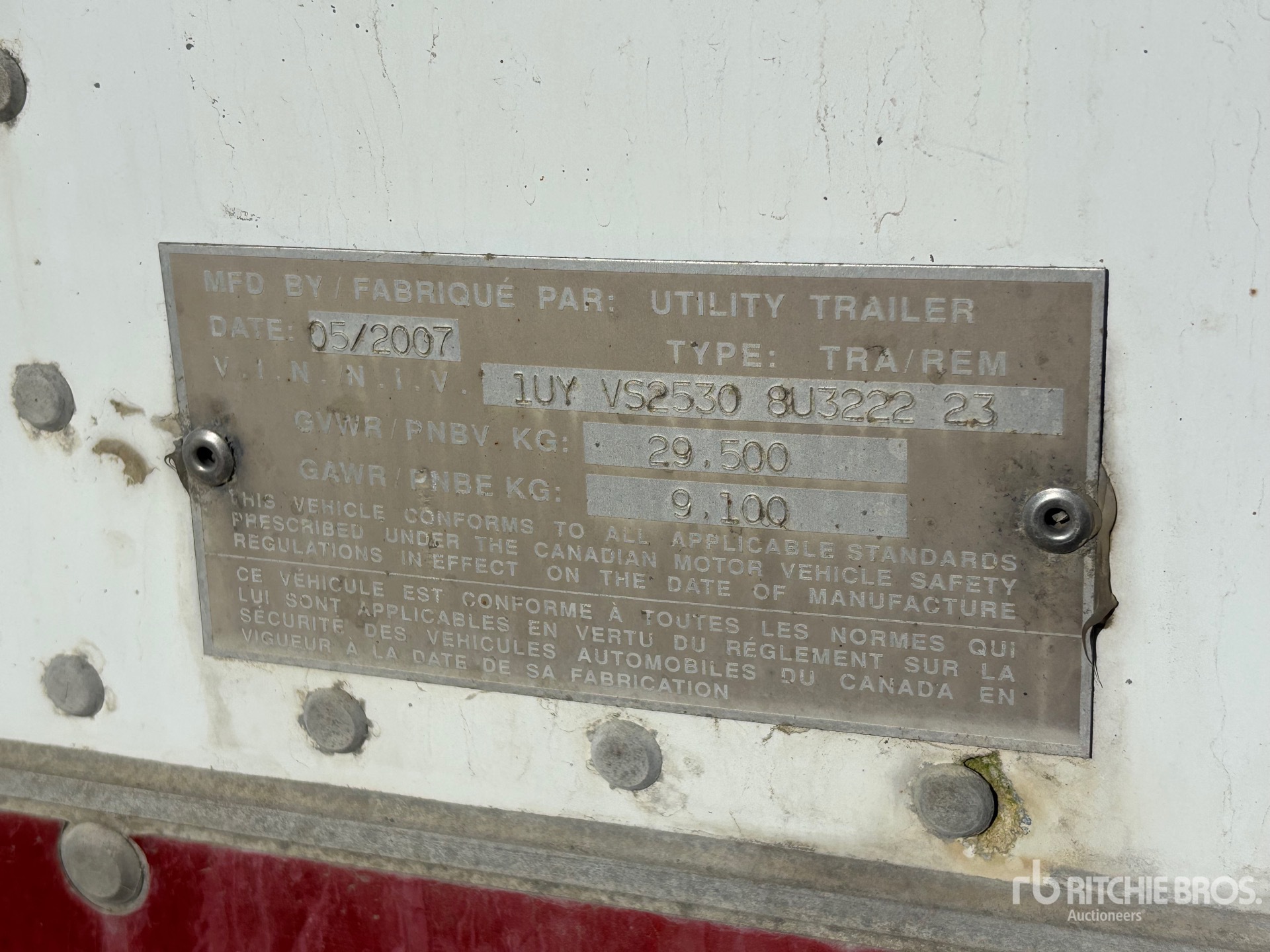 2008 Utility 53 FT X 102 IN T/A
