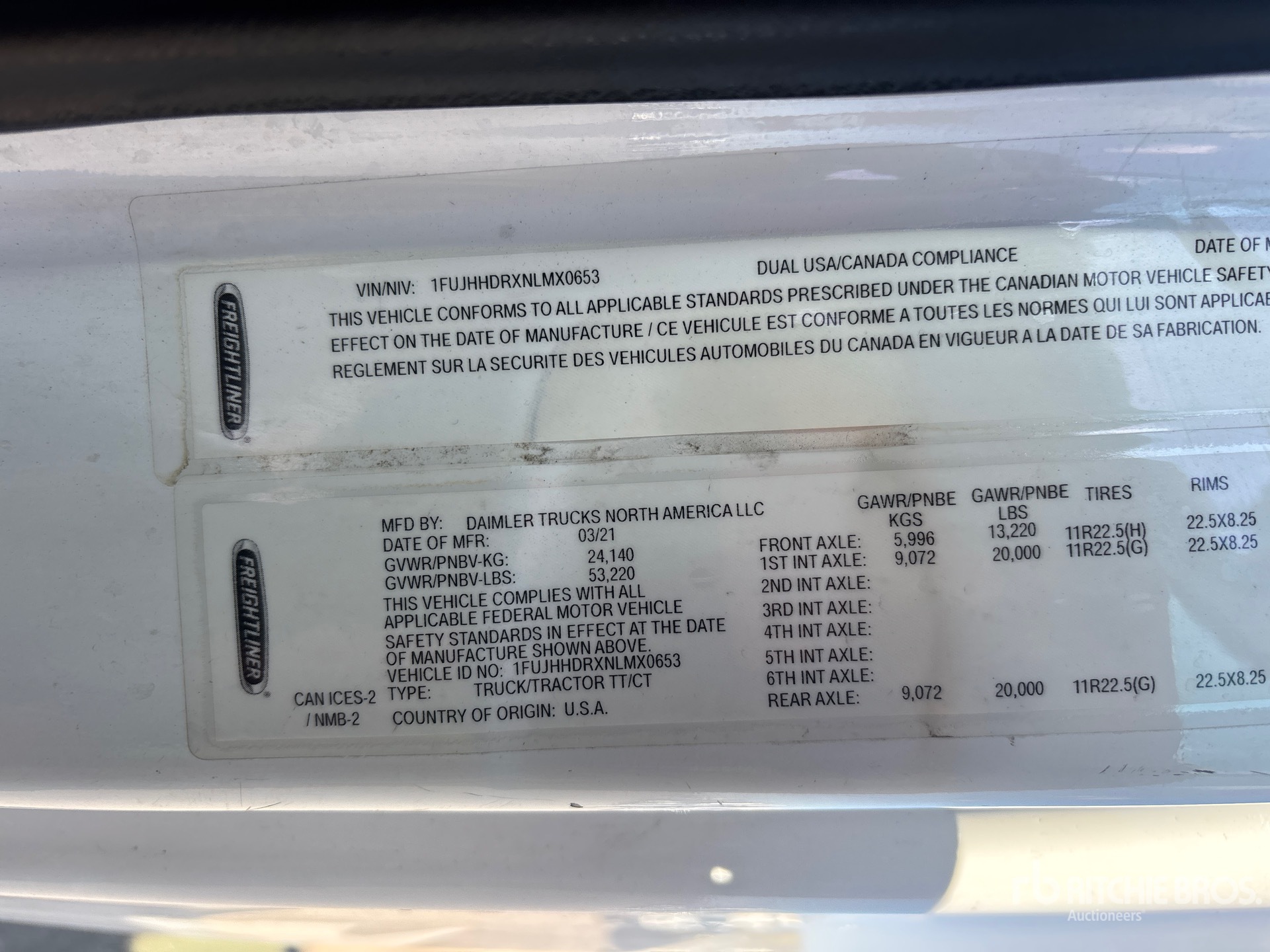 2022 Freightliner CASCADIA 126