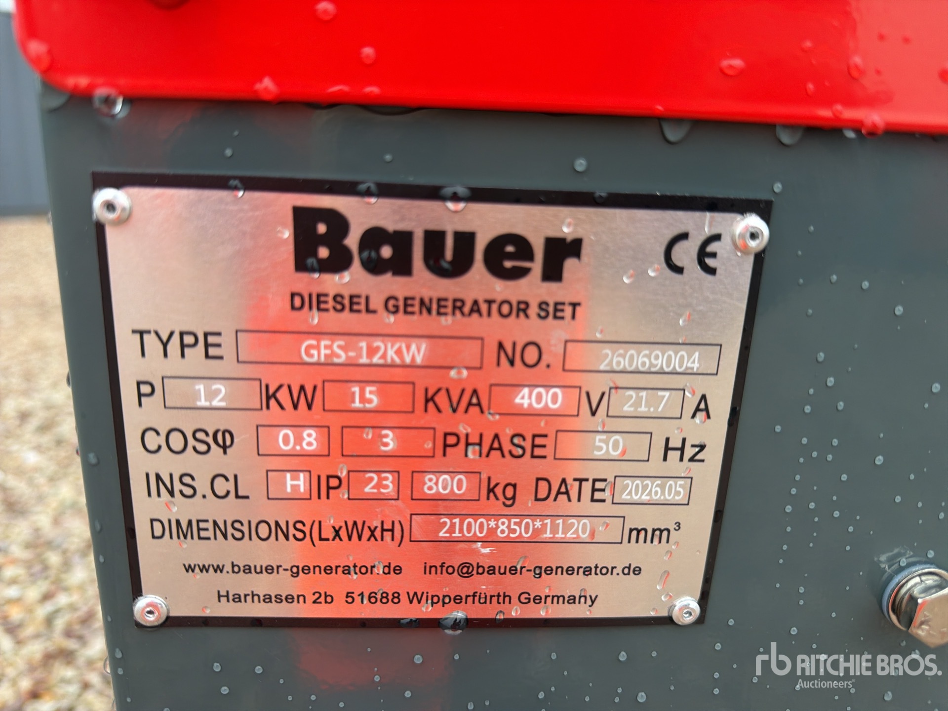 2026 Bauer GFS-12KW