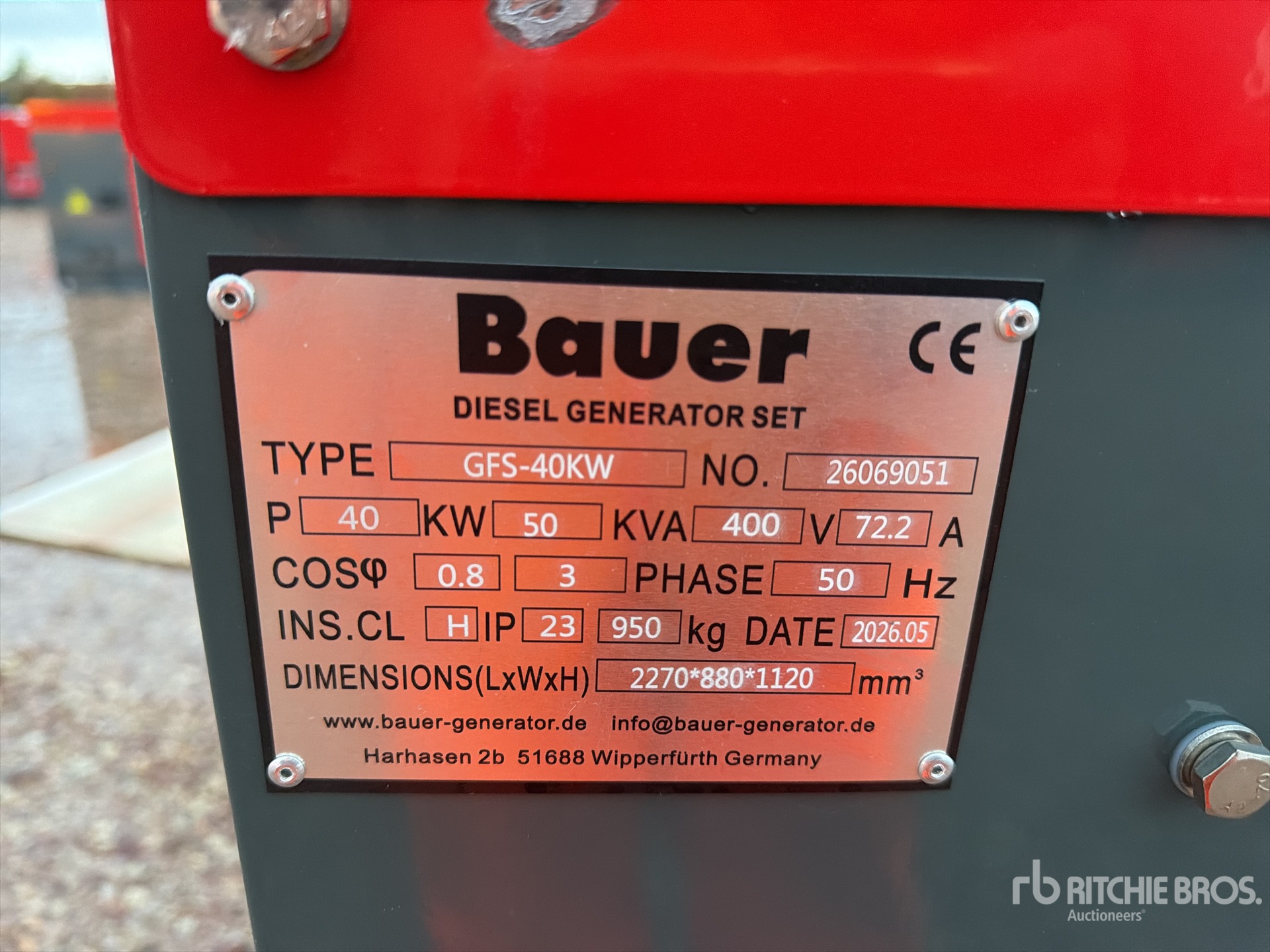 2026 Bauer GFS-40KW
