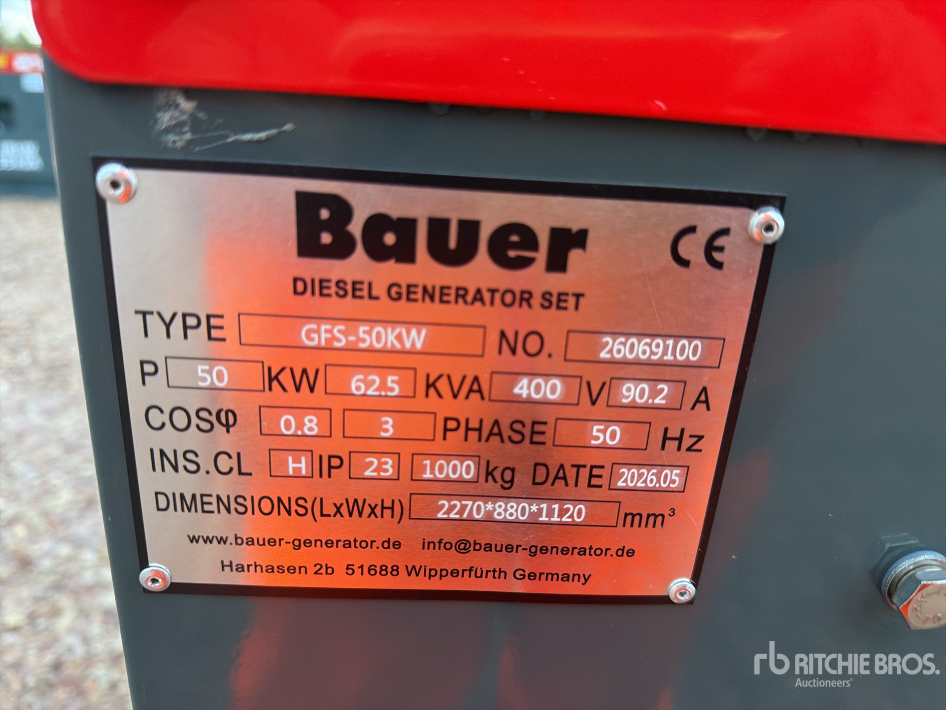 2026 Bauer GFS-50KW