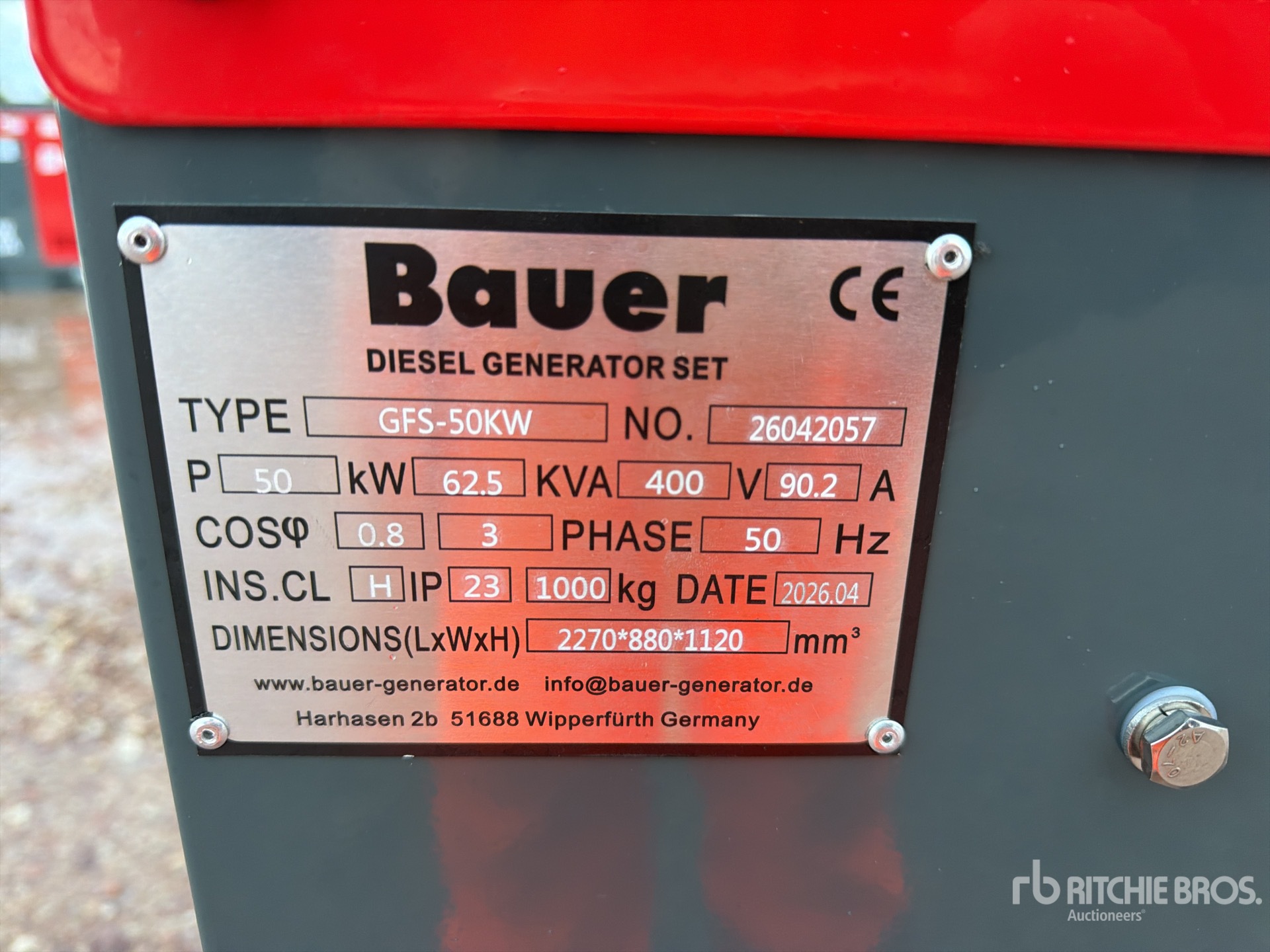 2026 Bauer GFS-50KW