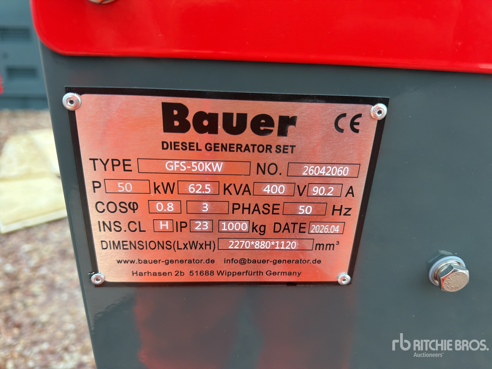 2026 Bauer GFS-50KW