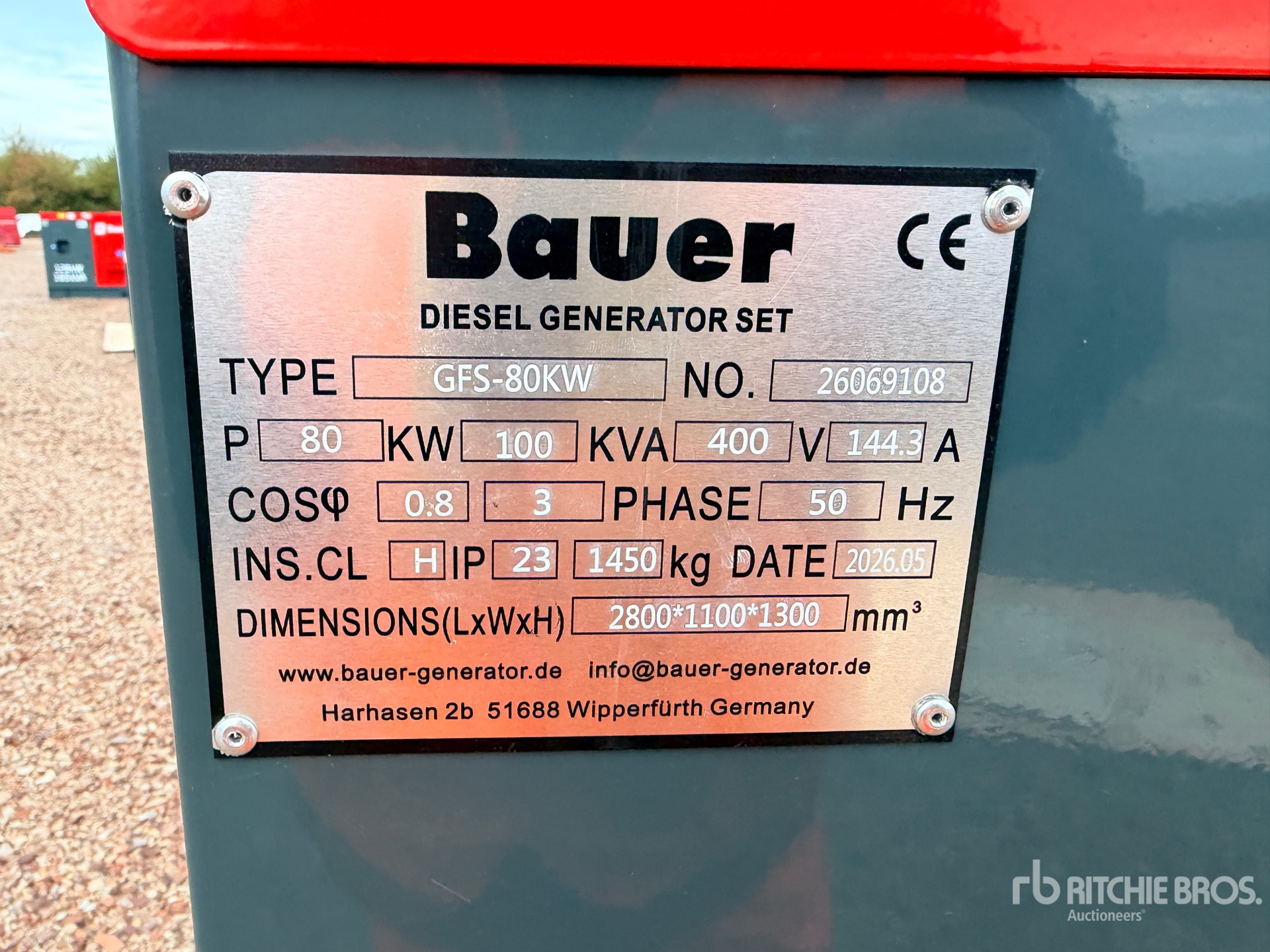 2026 Bauer GFS-80KW