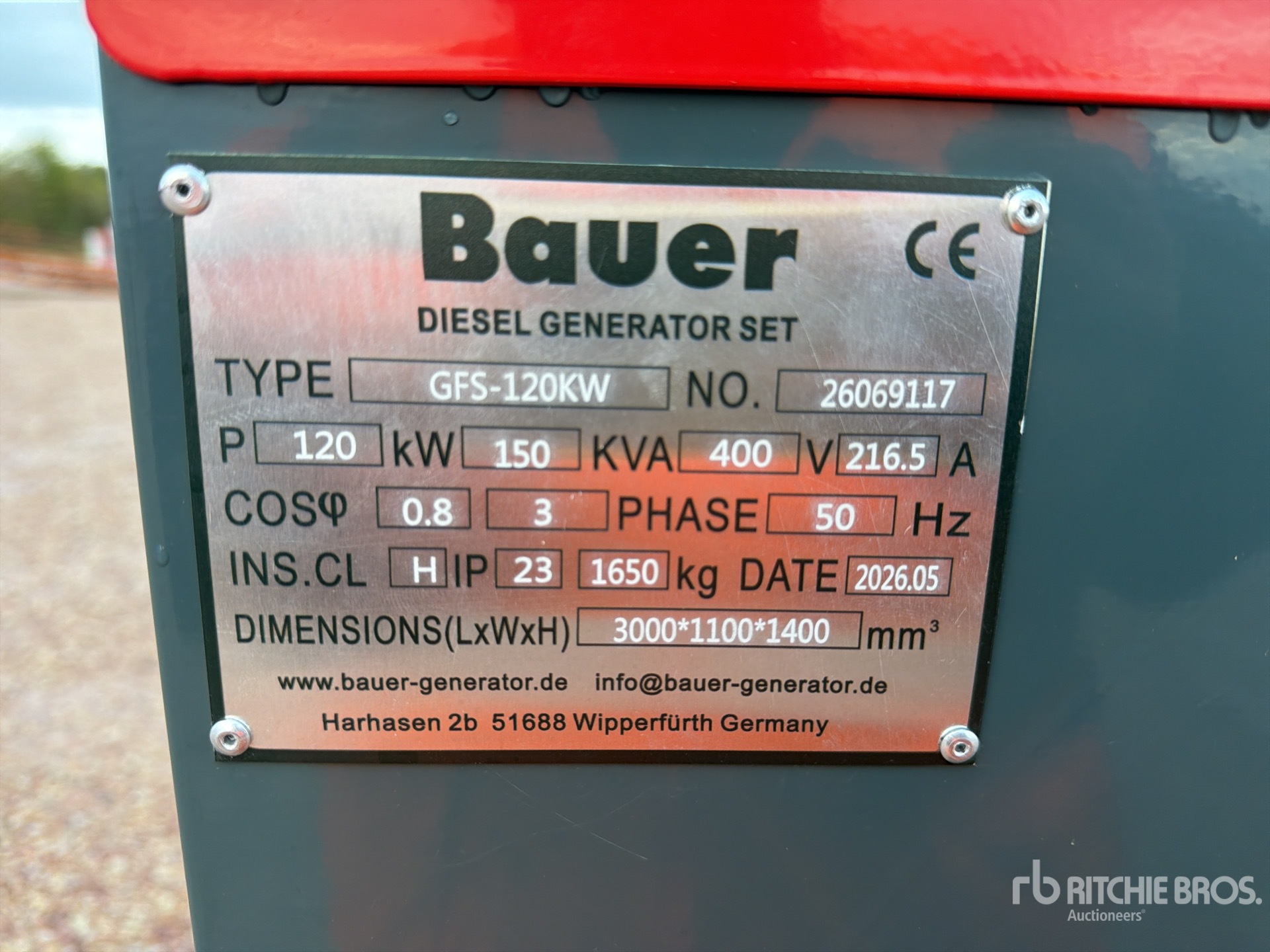 2026 Bauer GFS-120KW
