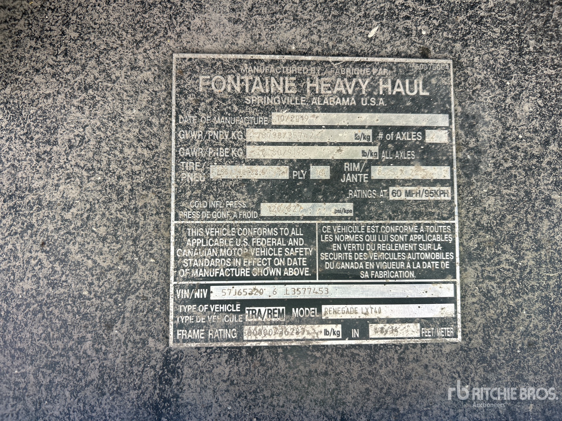 2020 Fontaine RENEGADE LXT40