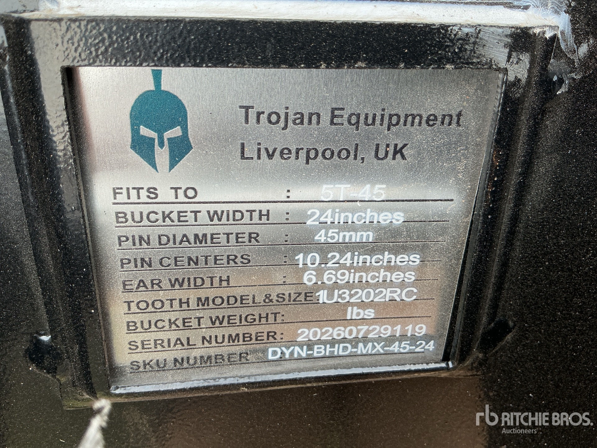 Trojan 24 IN DIGGING - FITS 65 MM CAT  ...