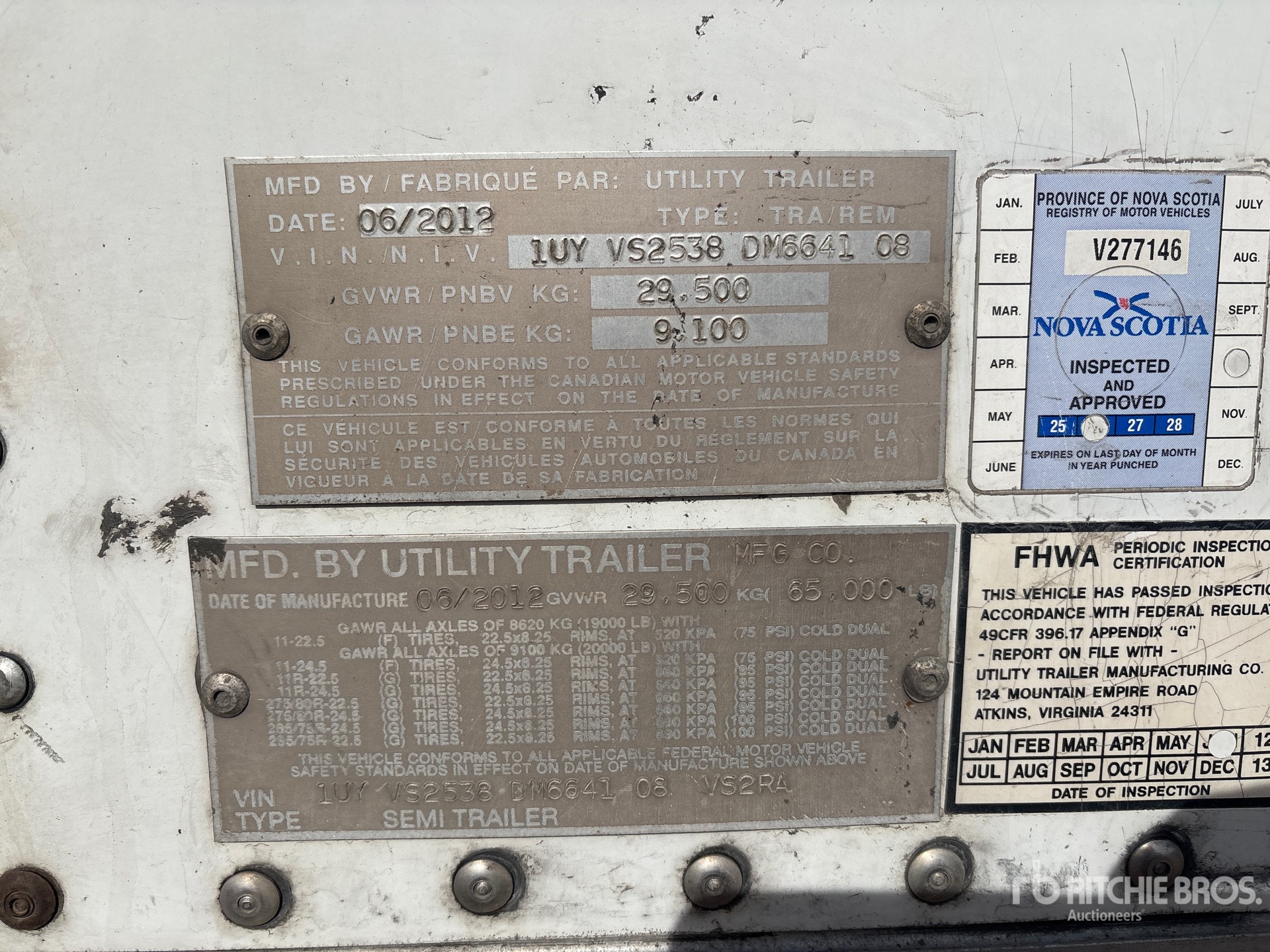 2013 Utility VS2RA