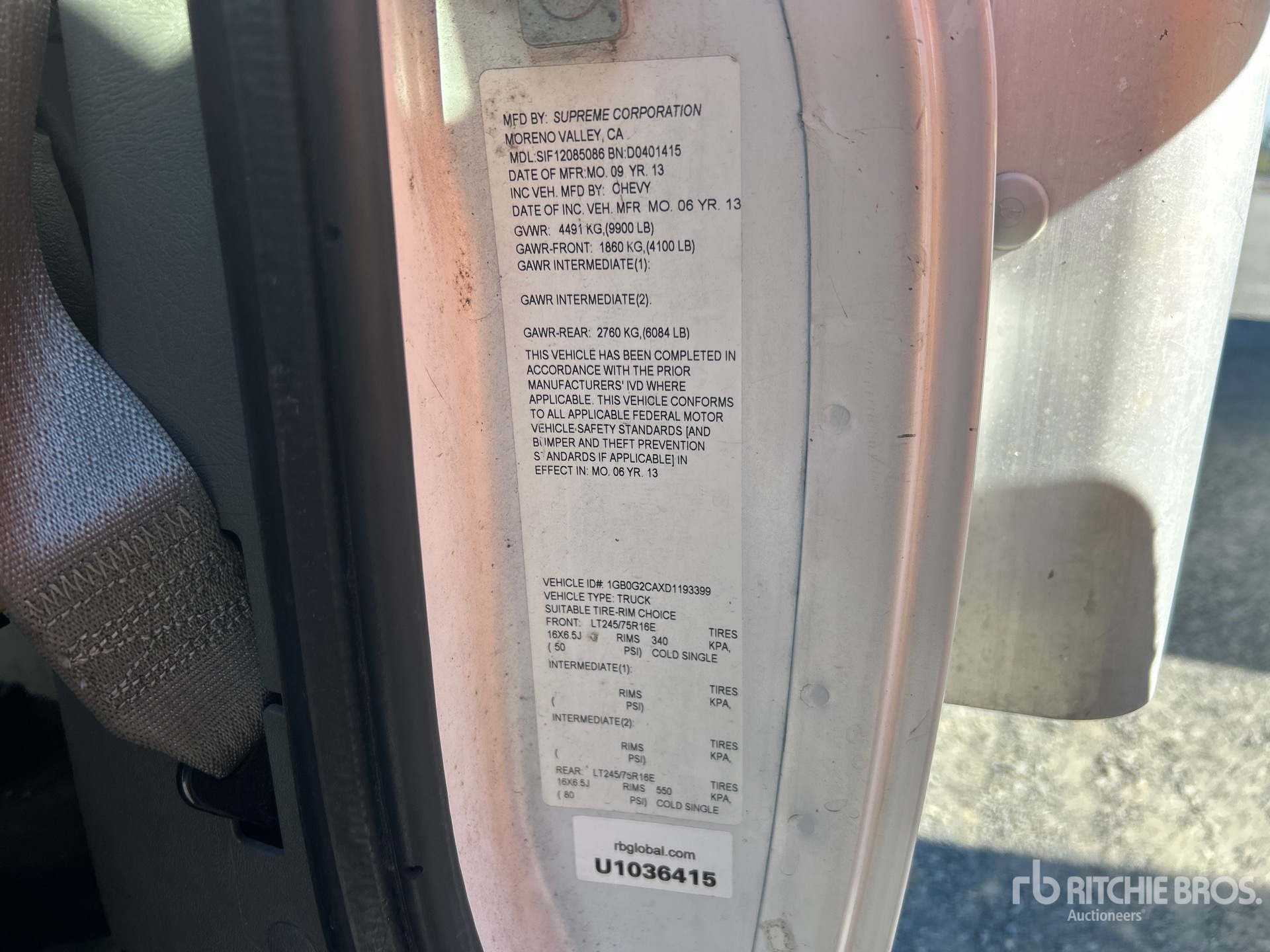 2013 Chevrolet EXPRESS 3500