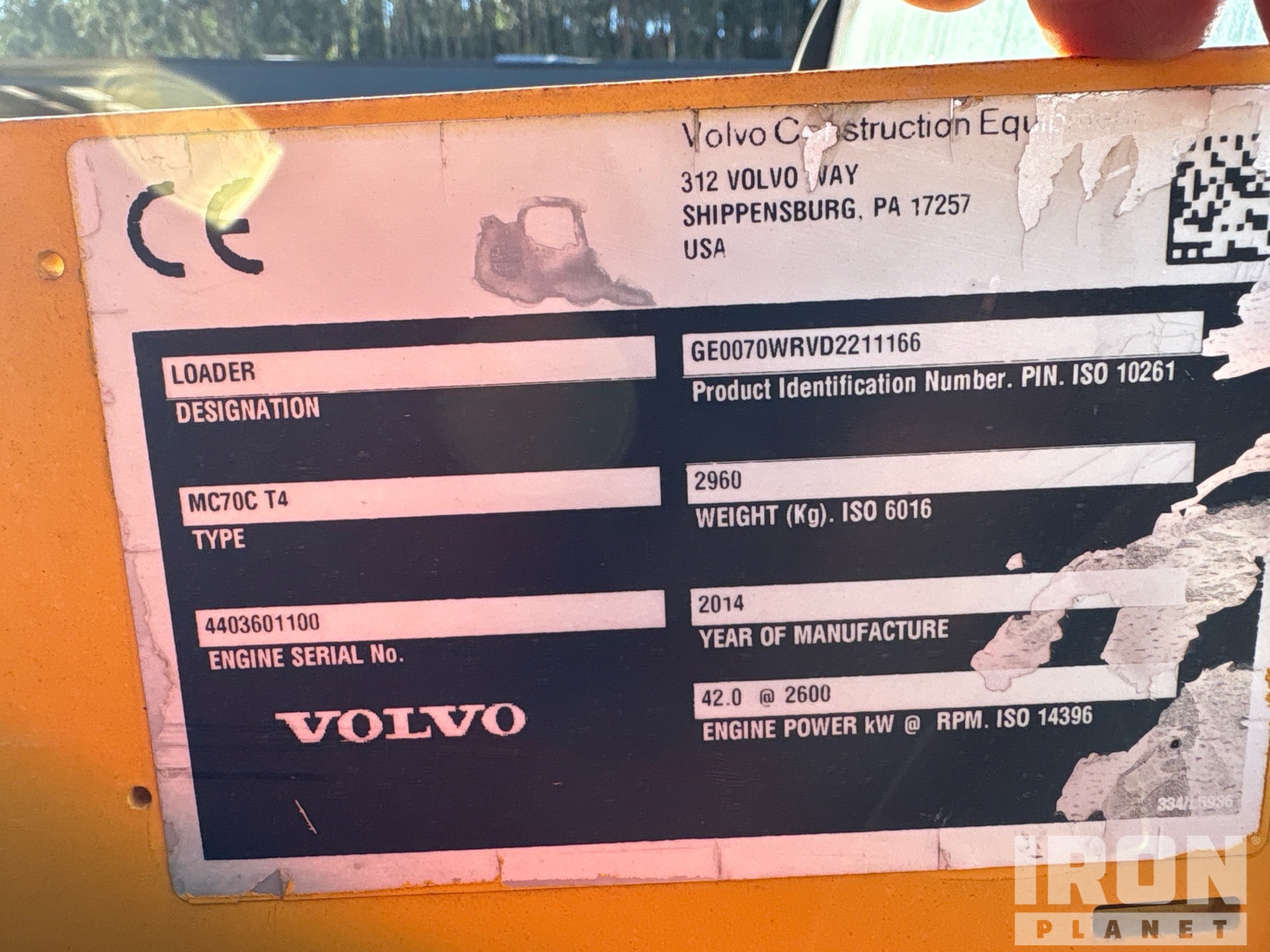 2014 Volvo MC70C