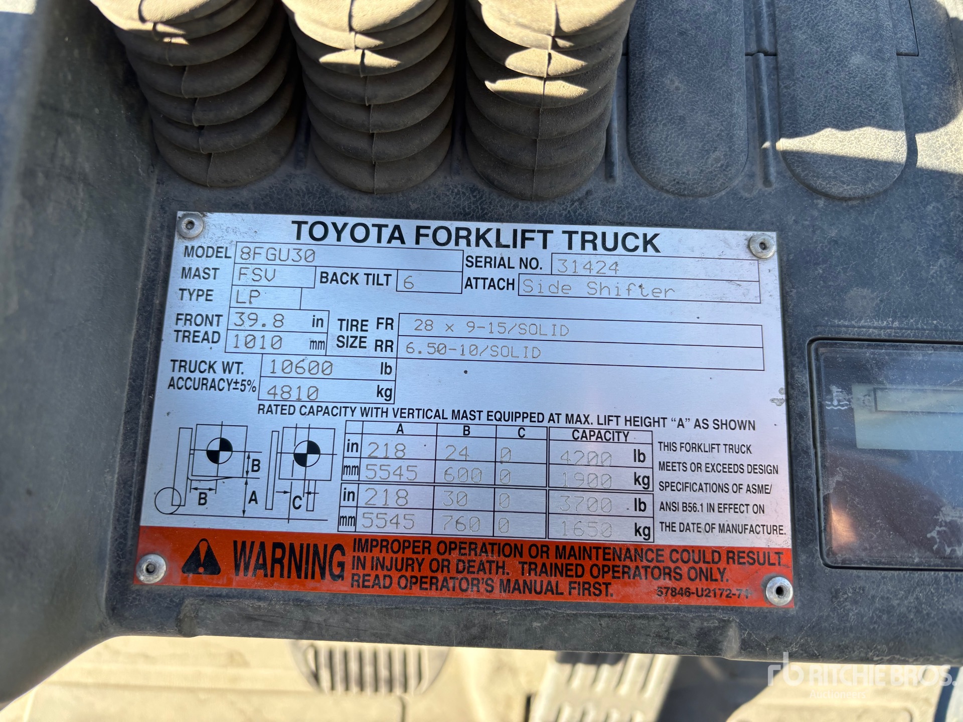 2011 Toyota 8FGU30