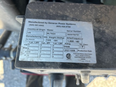 General Appearance with Unit Serial Number