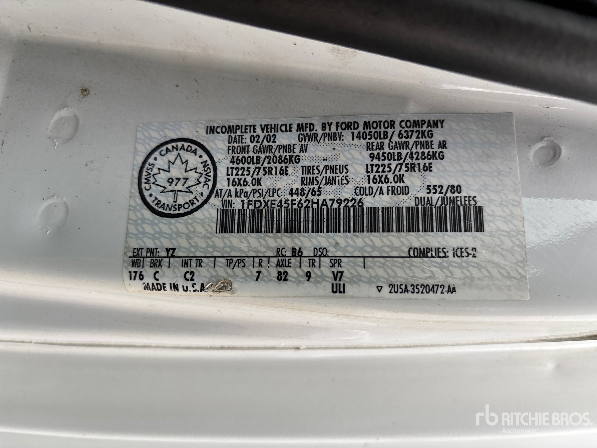 2002 Ford ECONOLINE E-450