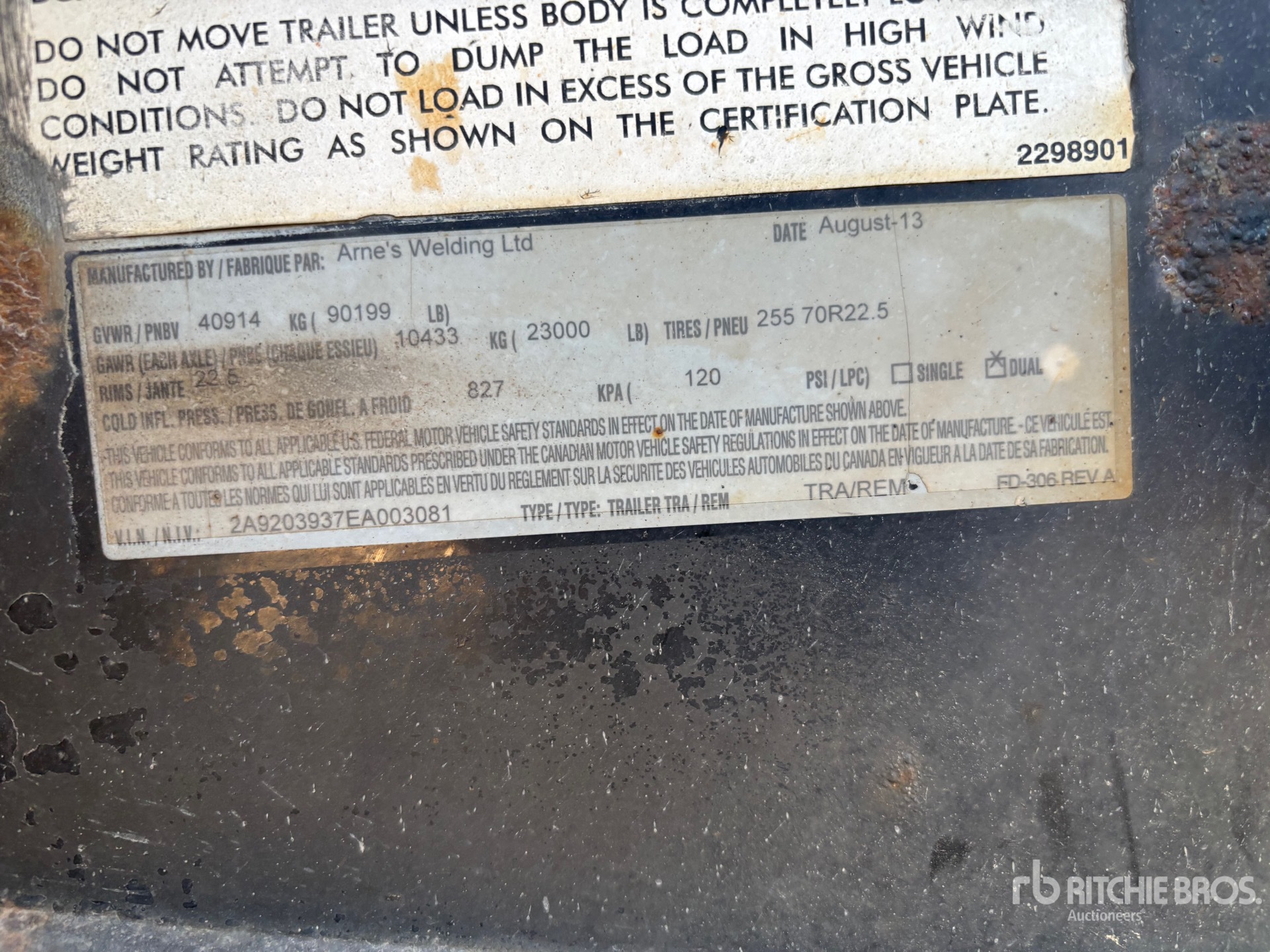 2014 Arnes 15 FT SUPER B-TRAIN LEAD